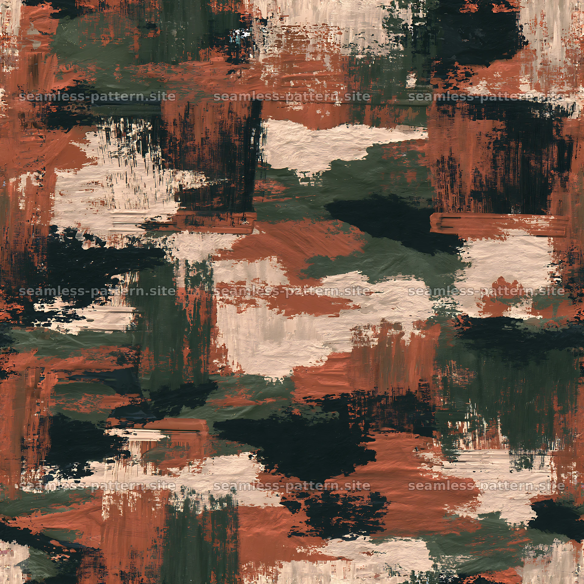 Seamless urban camouflage brushstroke pattern for textiles — seamless tileable pattern