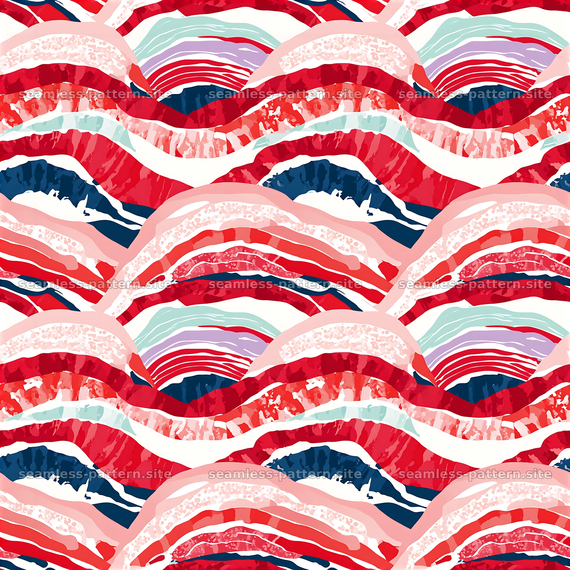 Colorful Abstract Wavy Tie Dye Seamless Pattern — seamless tileable pattern at 8192x8192
