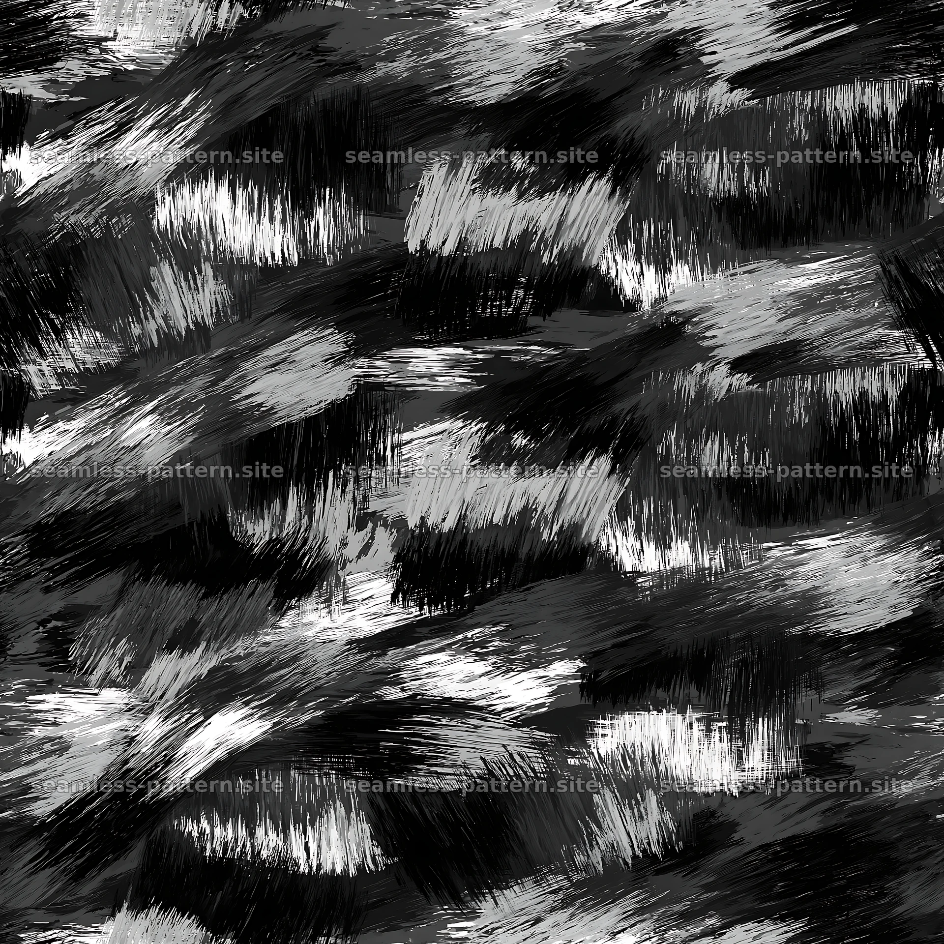 Seamless military camouflage brushstroke pattern — seamless tileable pattern