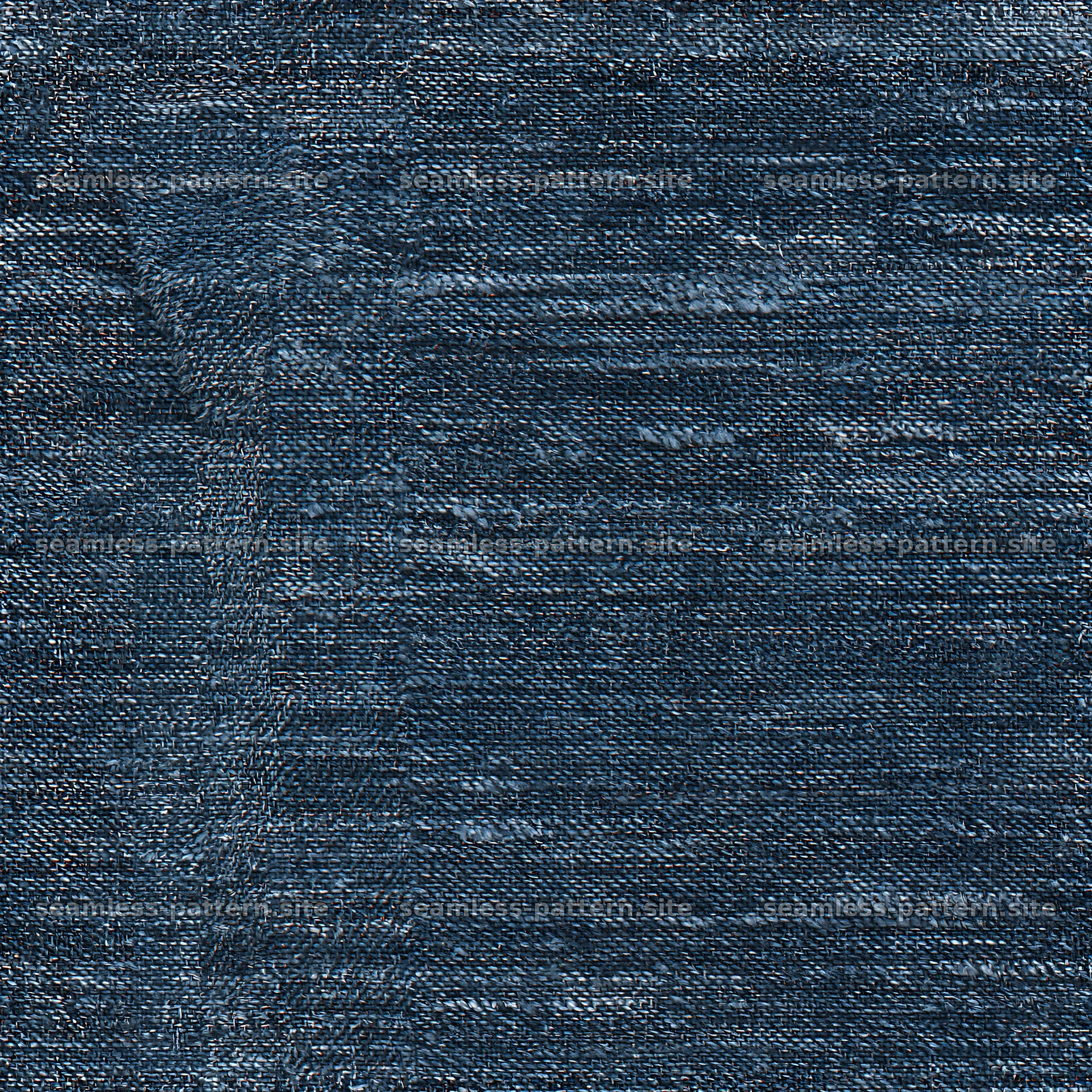 Seamless dark wash denim texture for fabric and wallpaper — seamless tileable pattern at 8192x8192