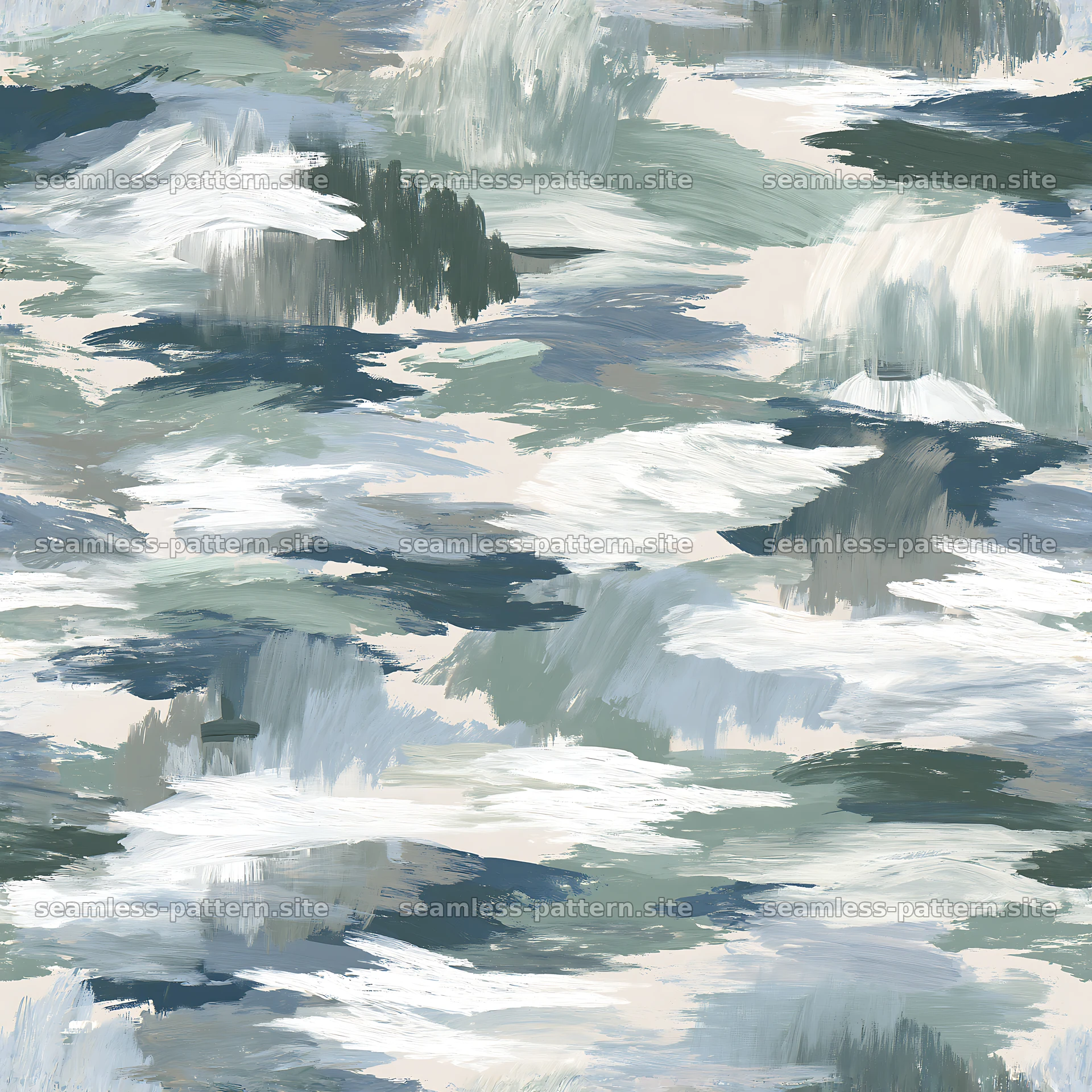 Seamless arctic camouflage brushstroke pattern — seamless tileable pattern