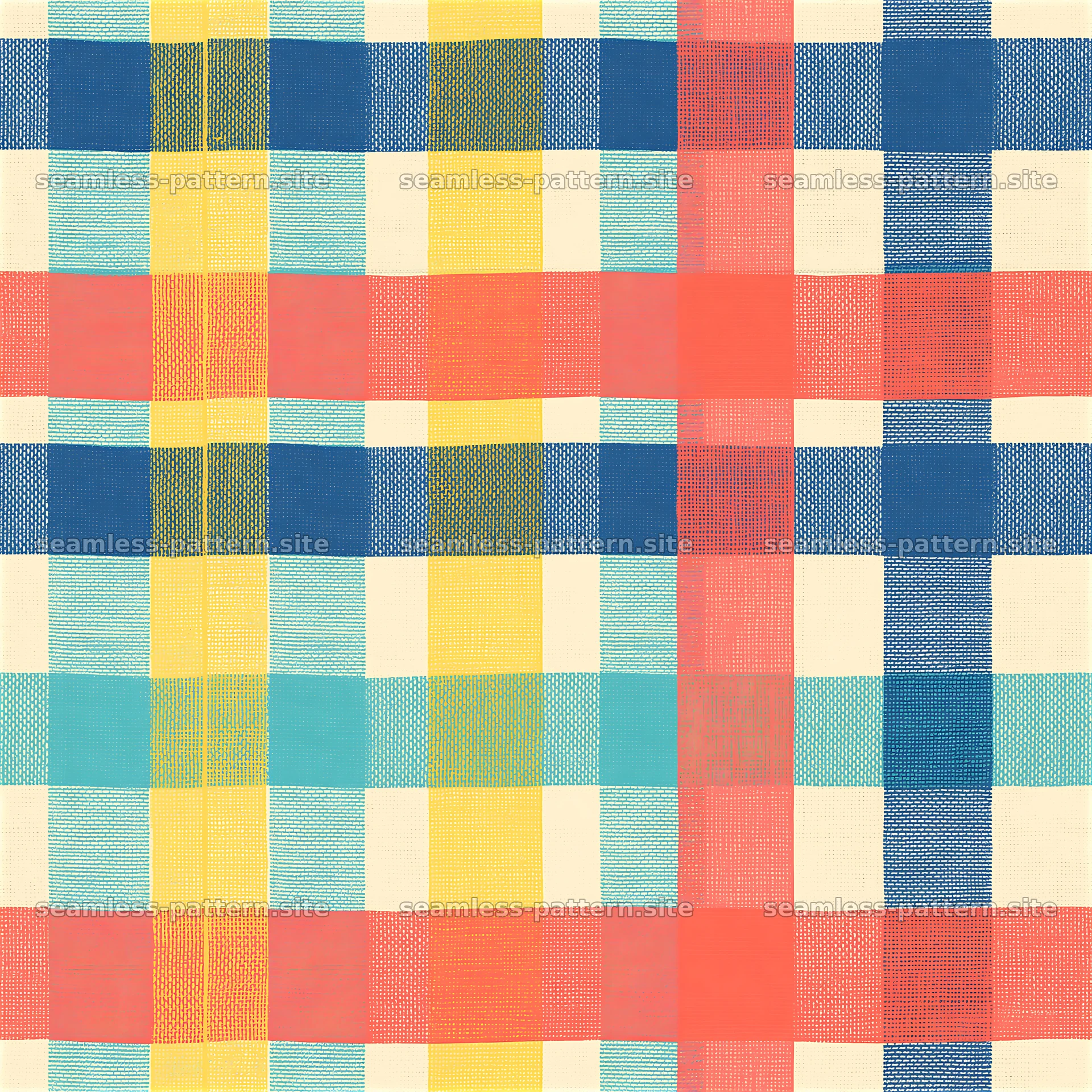 Colorful woven plaid seamless pattern — seamless tileable pattern at 8192x8192
