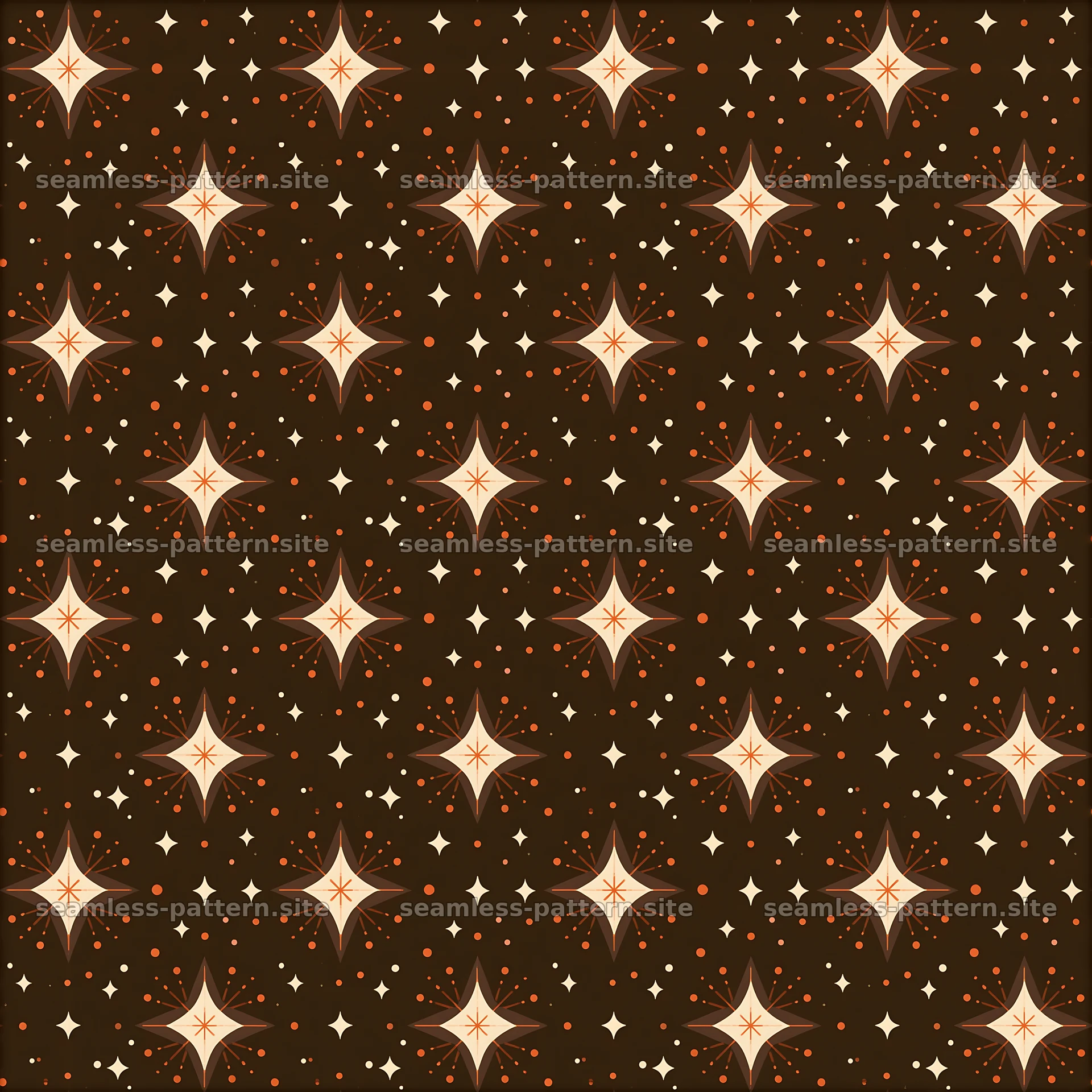 Star pattern design with contrasting colors on a dark background — seamless tileable pattern at 8192x8192