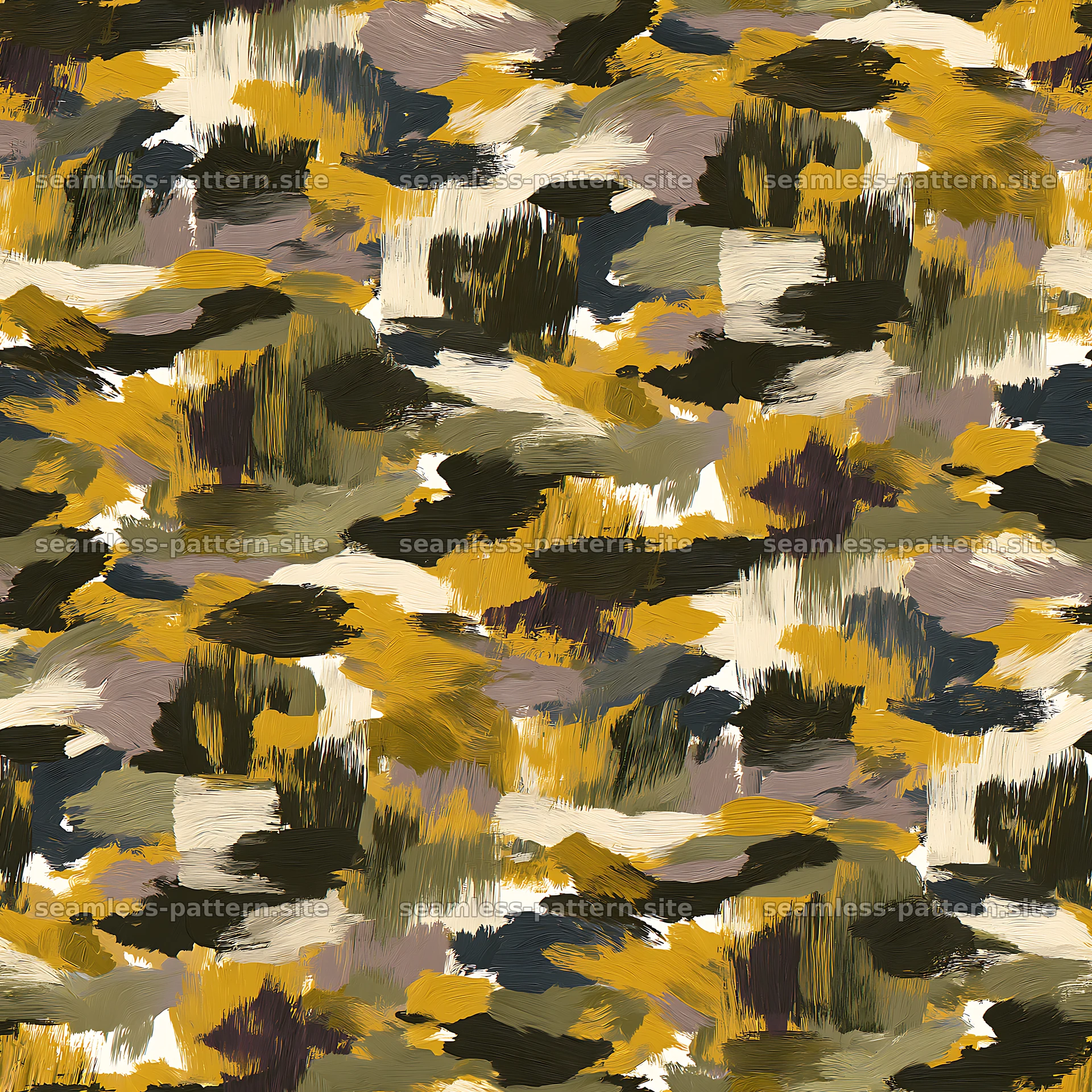 Seamless urban camouflage brushstroke pattern for textiles — seamless tileable pattern