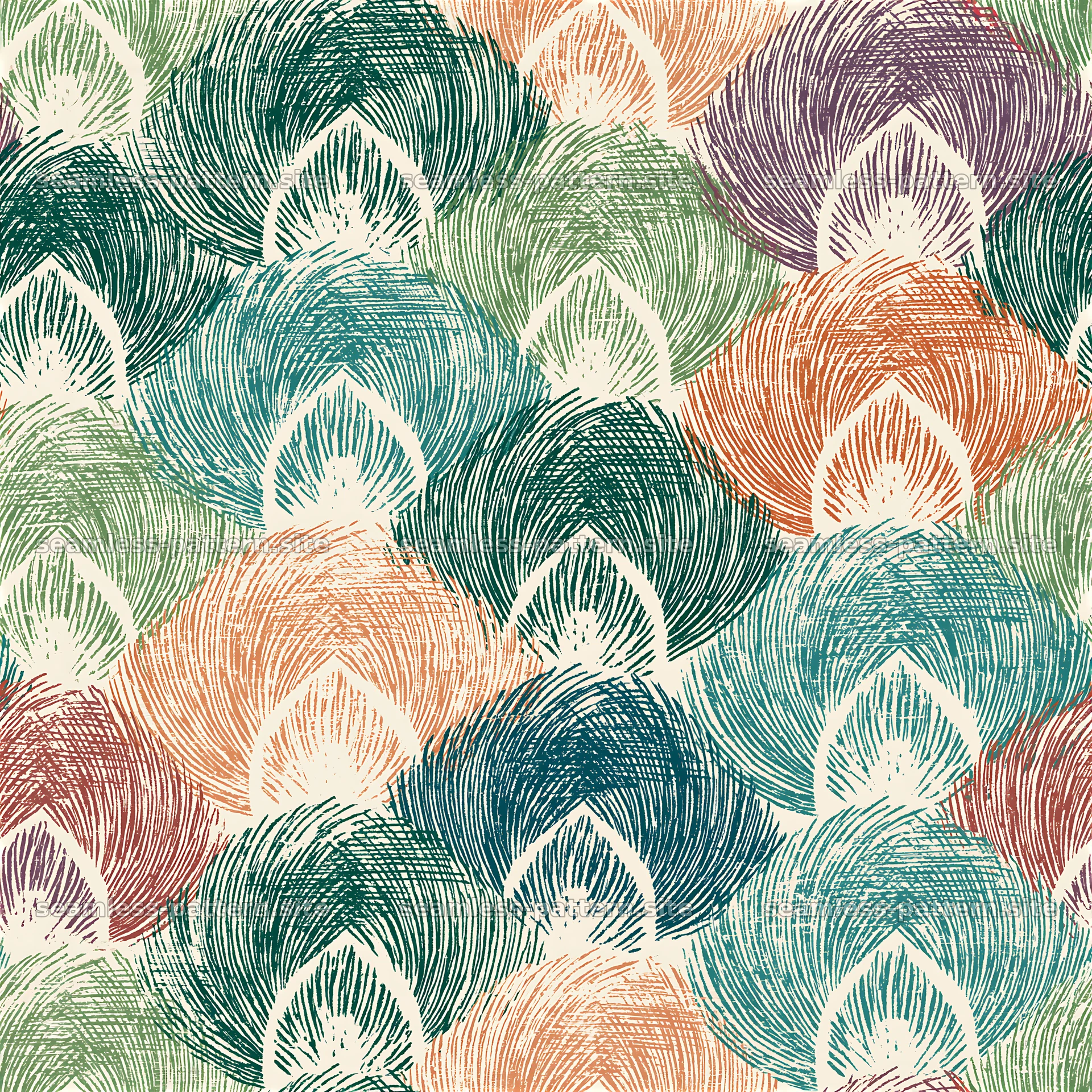 Colorful textured seamless pattern with abstract motifs — seamless tileable pattern at 8192x8192