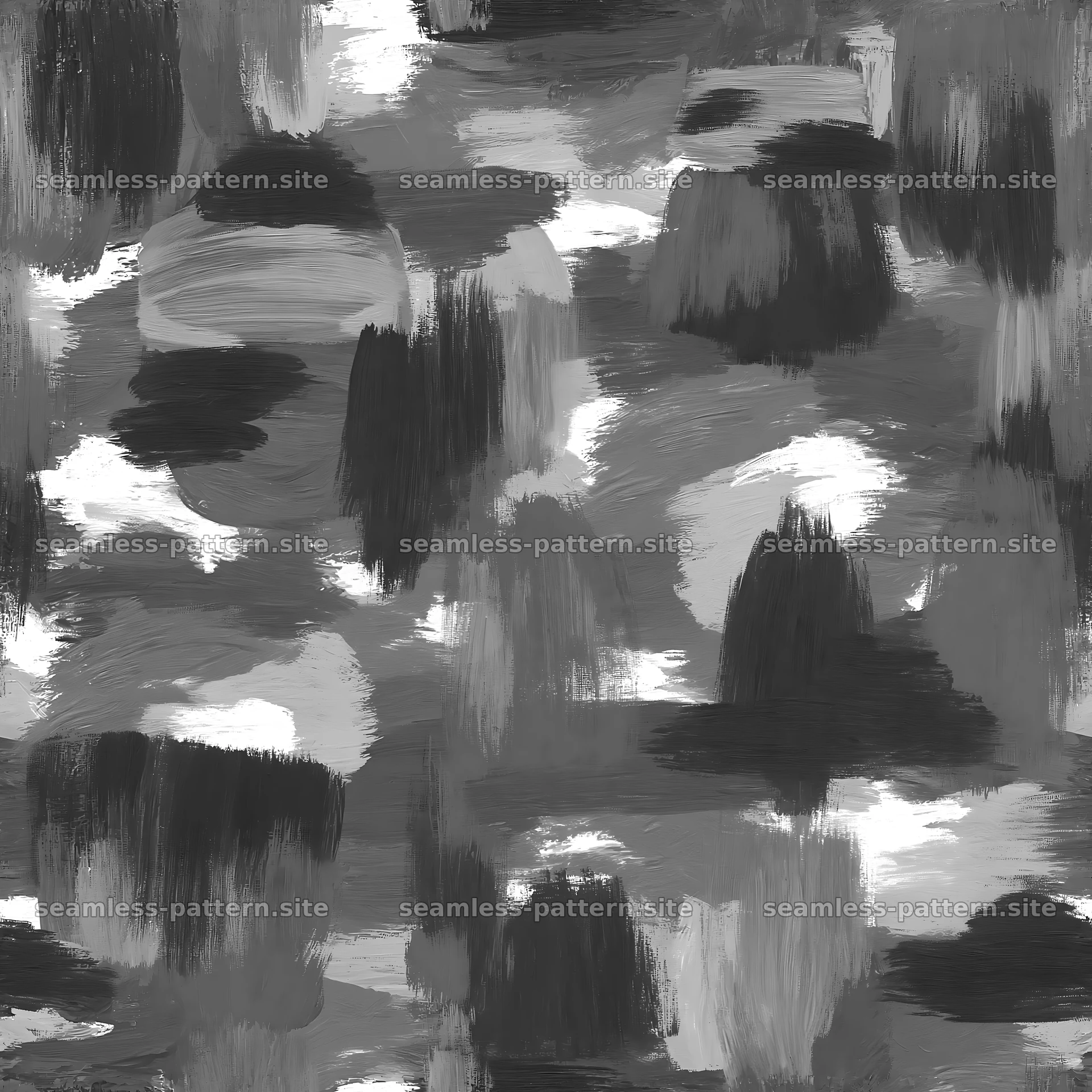 Seamless broad stroke camouflage pattern in shades of gray — seamless tileable pattern