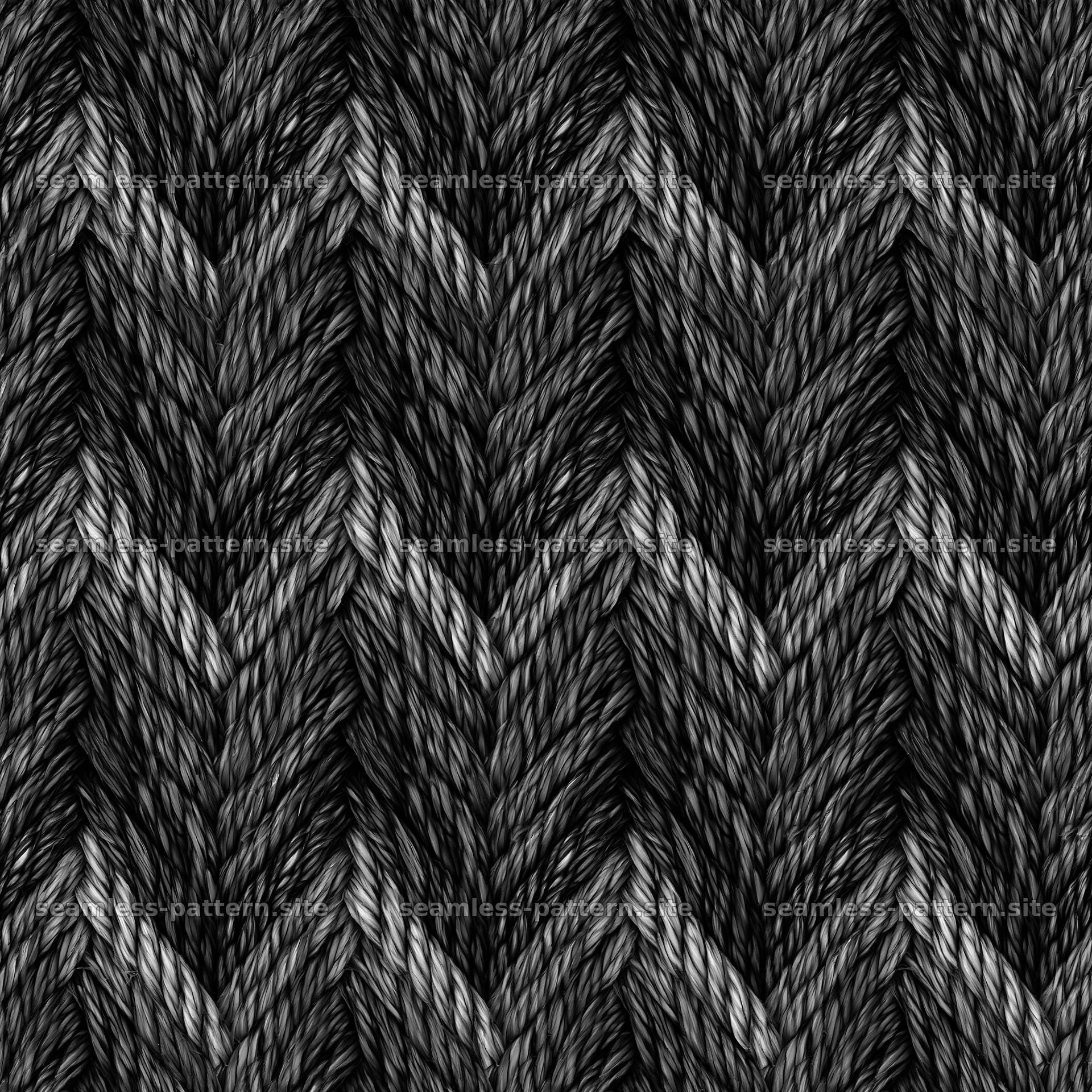 Seamless stretch denim texture pattern in black and white — seamless tileable pattern