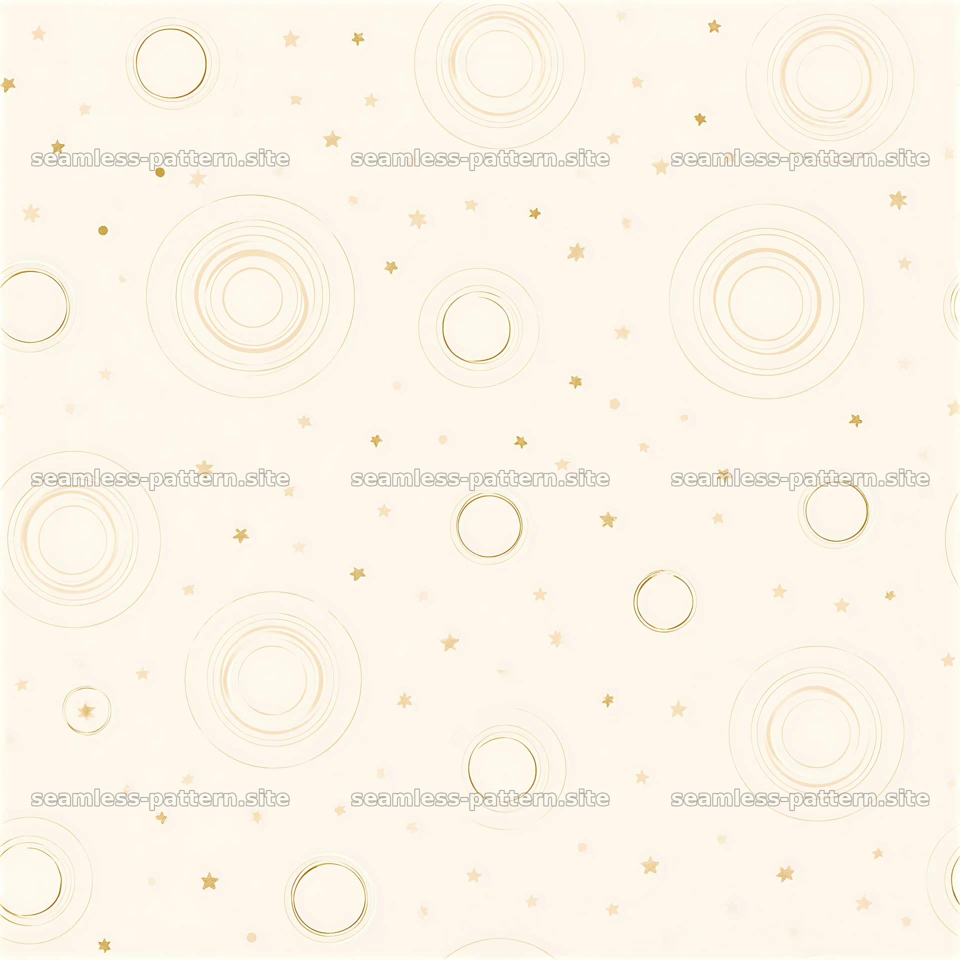 Tileable texture featuring golden halos and soft stars in a seamless — seamless tileable pattern at 8192x8192