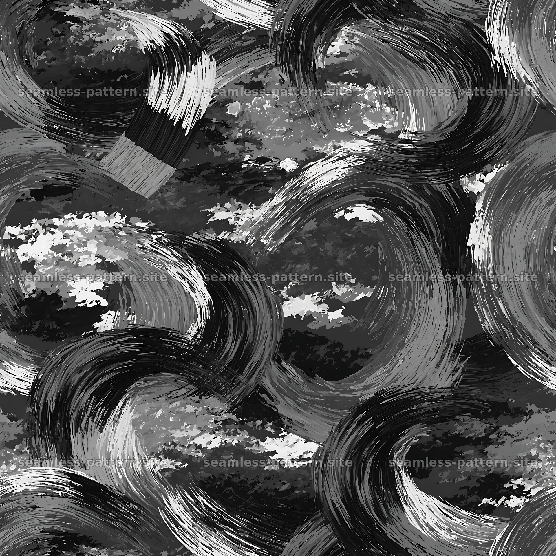 Seamless green camouflage brushstroke pattern — seamless tileable pattern