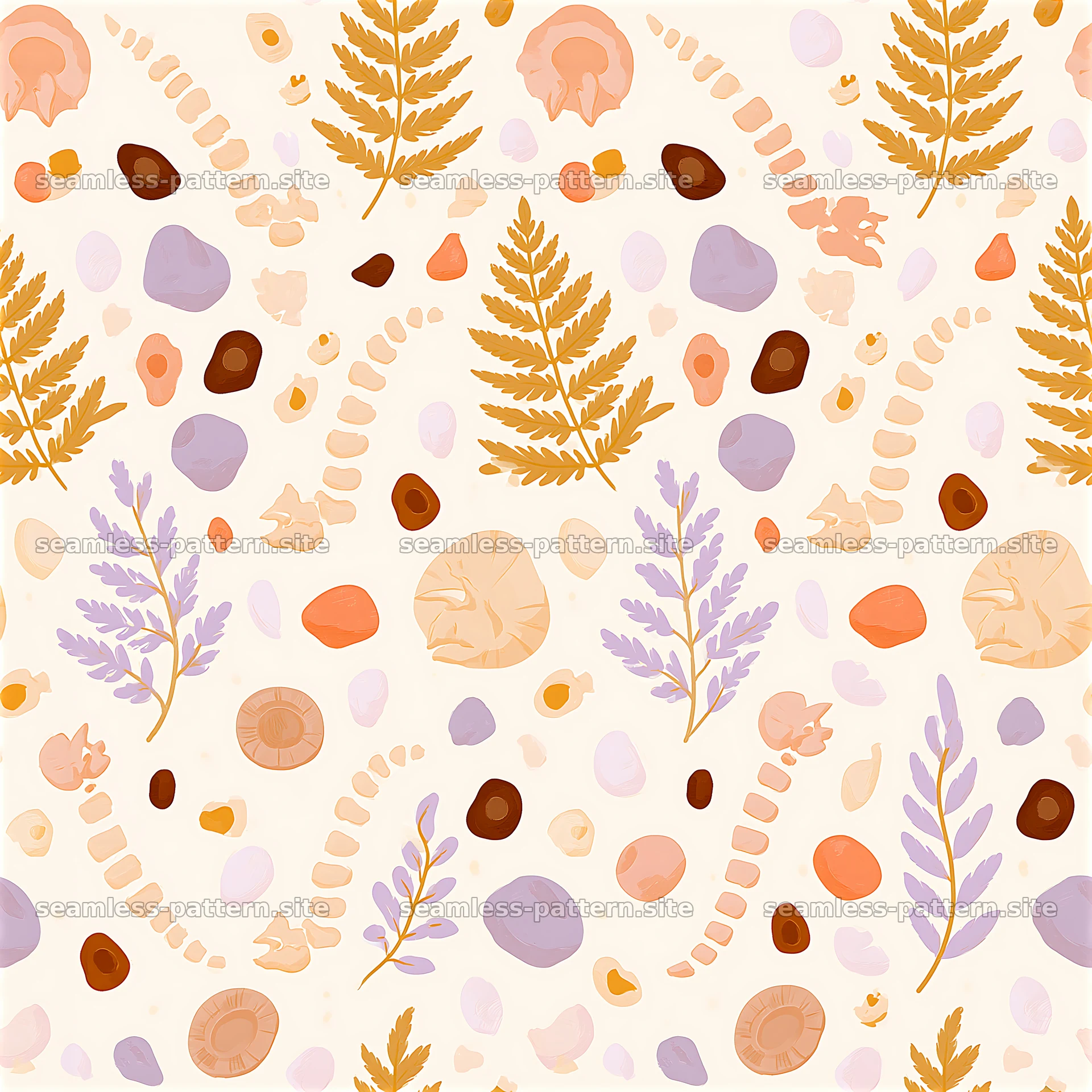 Colorful dinosaur fossil seamless pattern for kids — seamless tileable pattern at 8192x8192