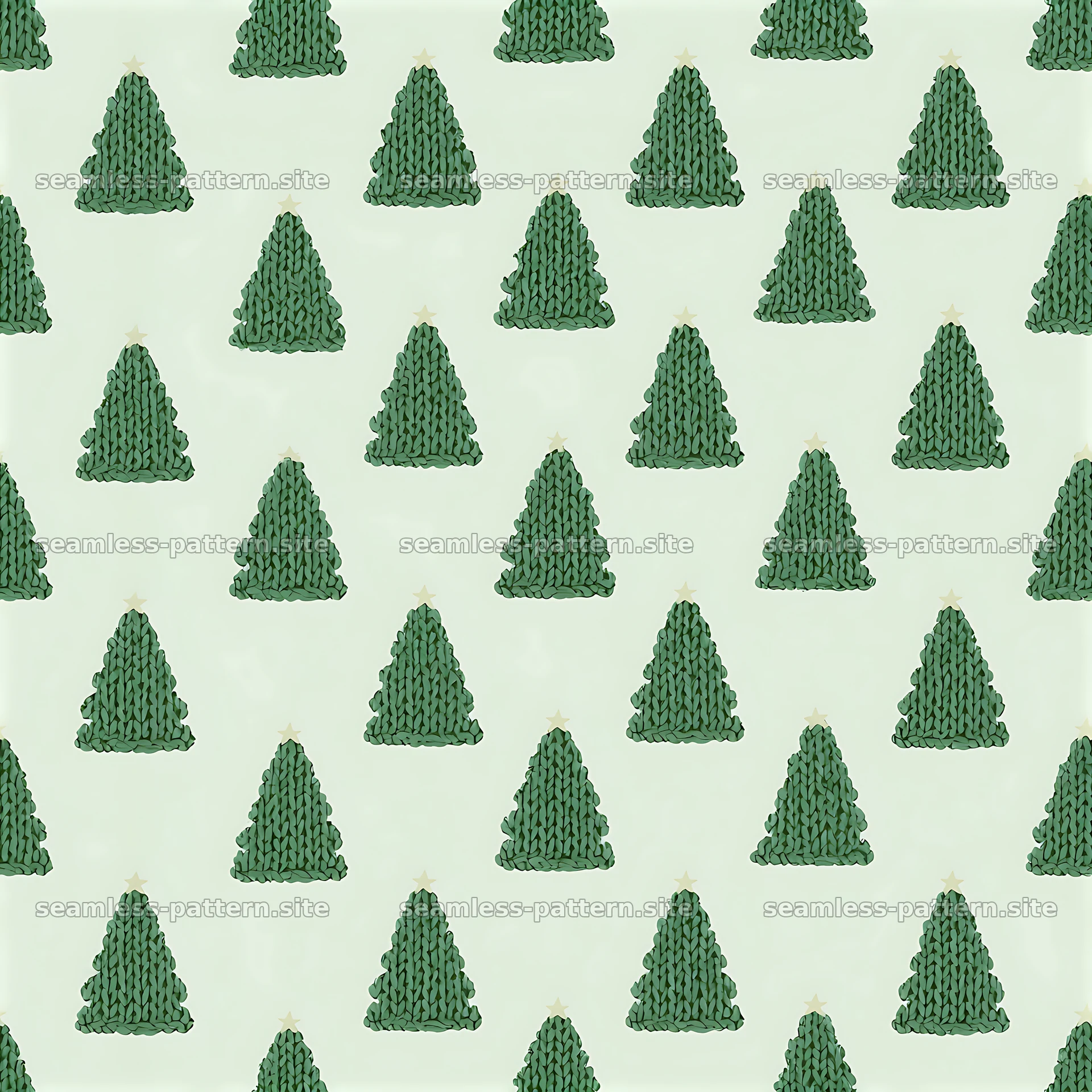 Seamless cute Christmas tree pattern on light background — seamless tileable pattern at 8192x8192