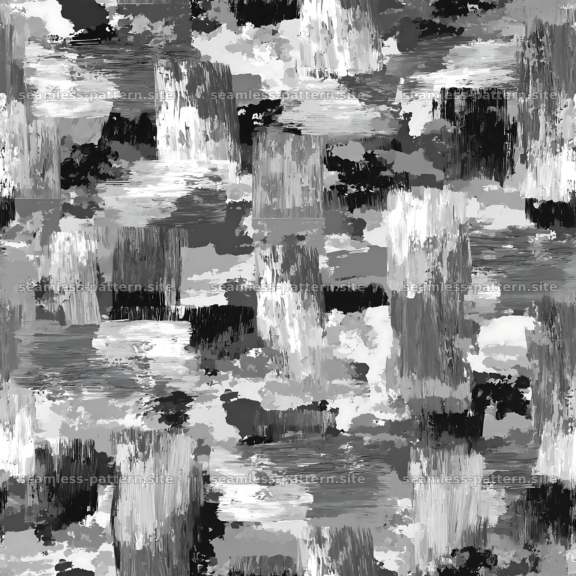 Seamless gray camouflage brushstroke pattern for textiles — seamless tileable pattern