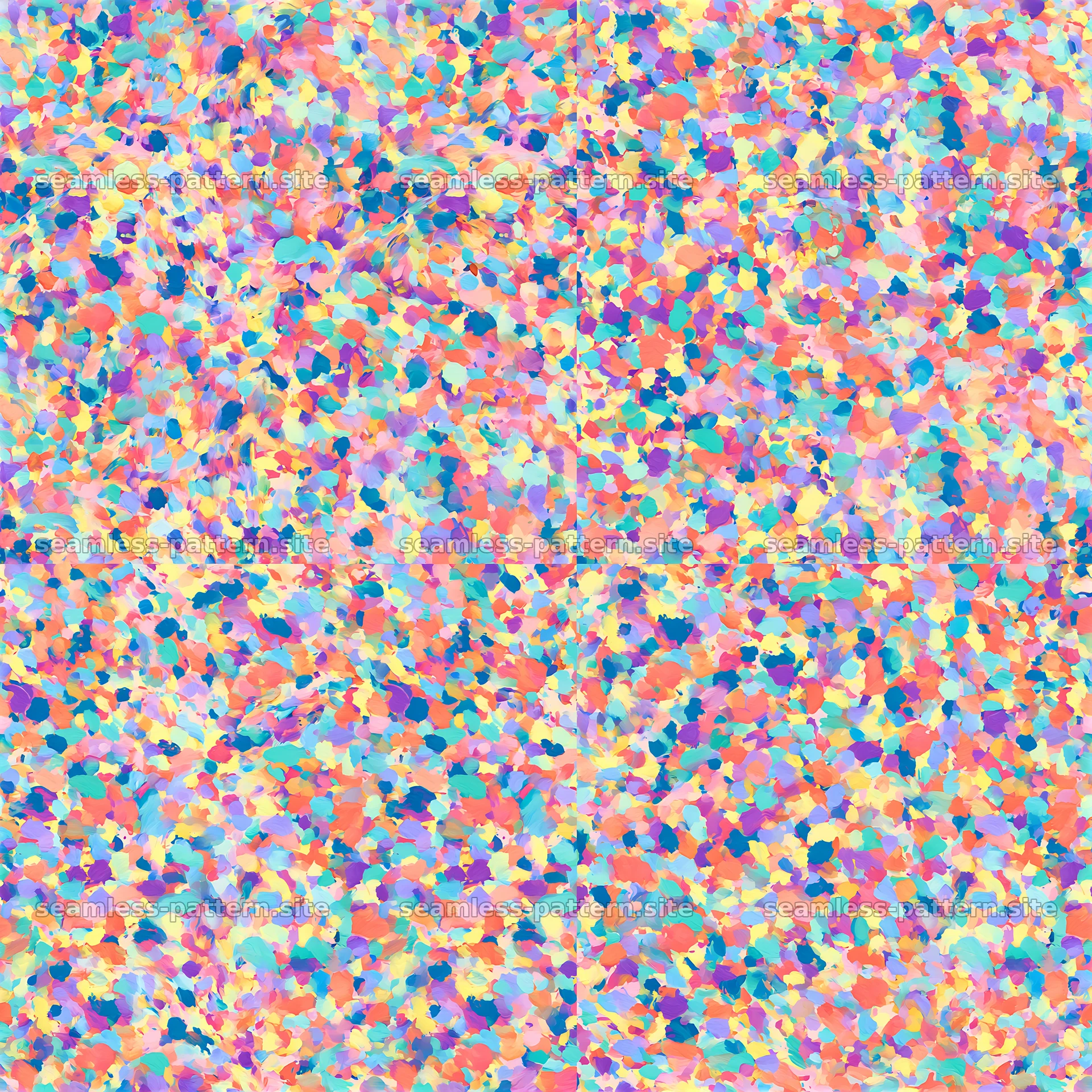 Bright multicolor flecks seamless texture — seamless tileable pattern at 8192x8192