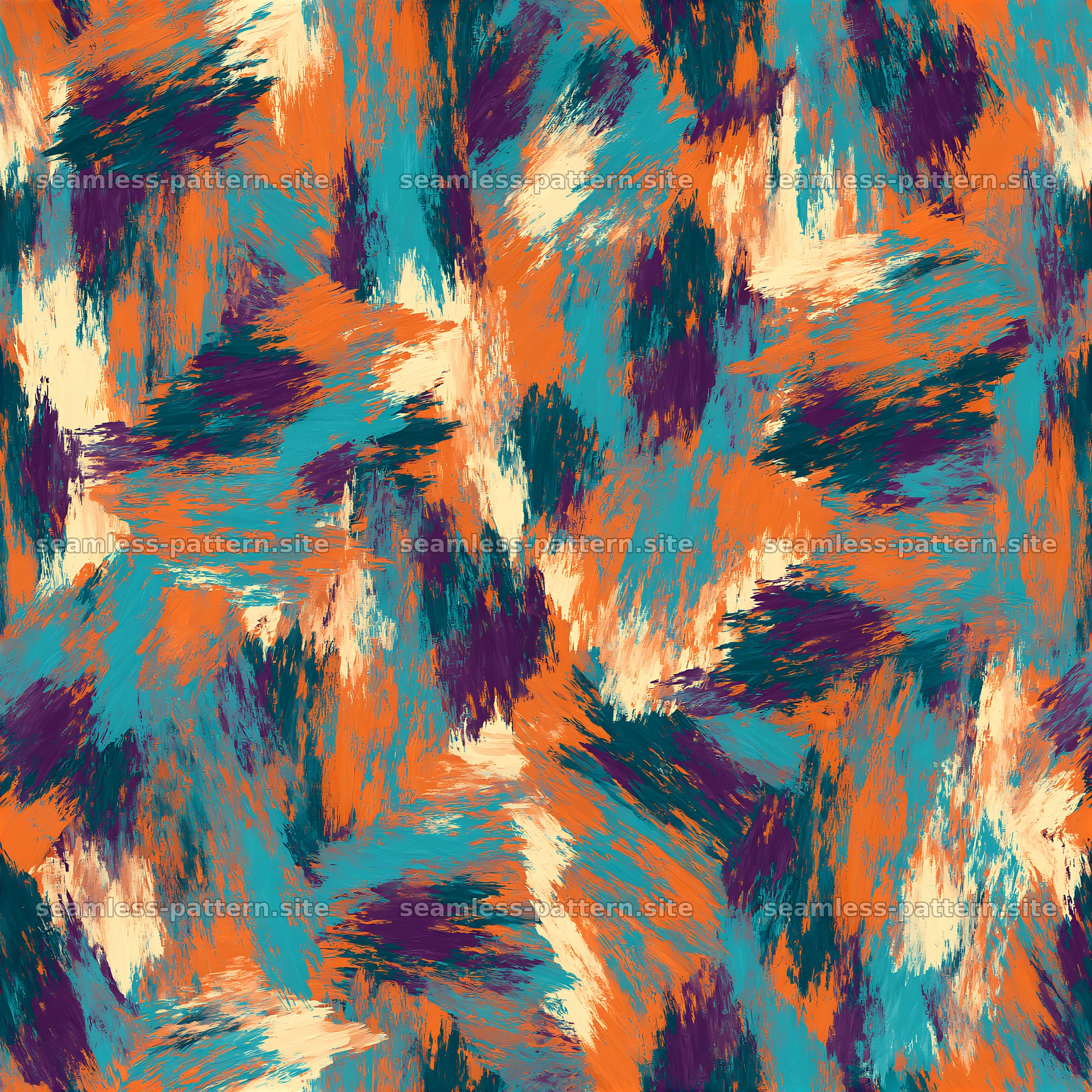 Bold painterly marks seamless texture brings vibrant colors and patterns — seamless tileable pattern at 8192x8192