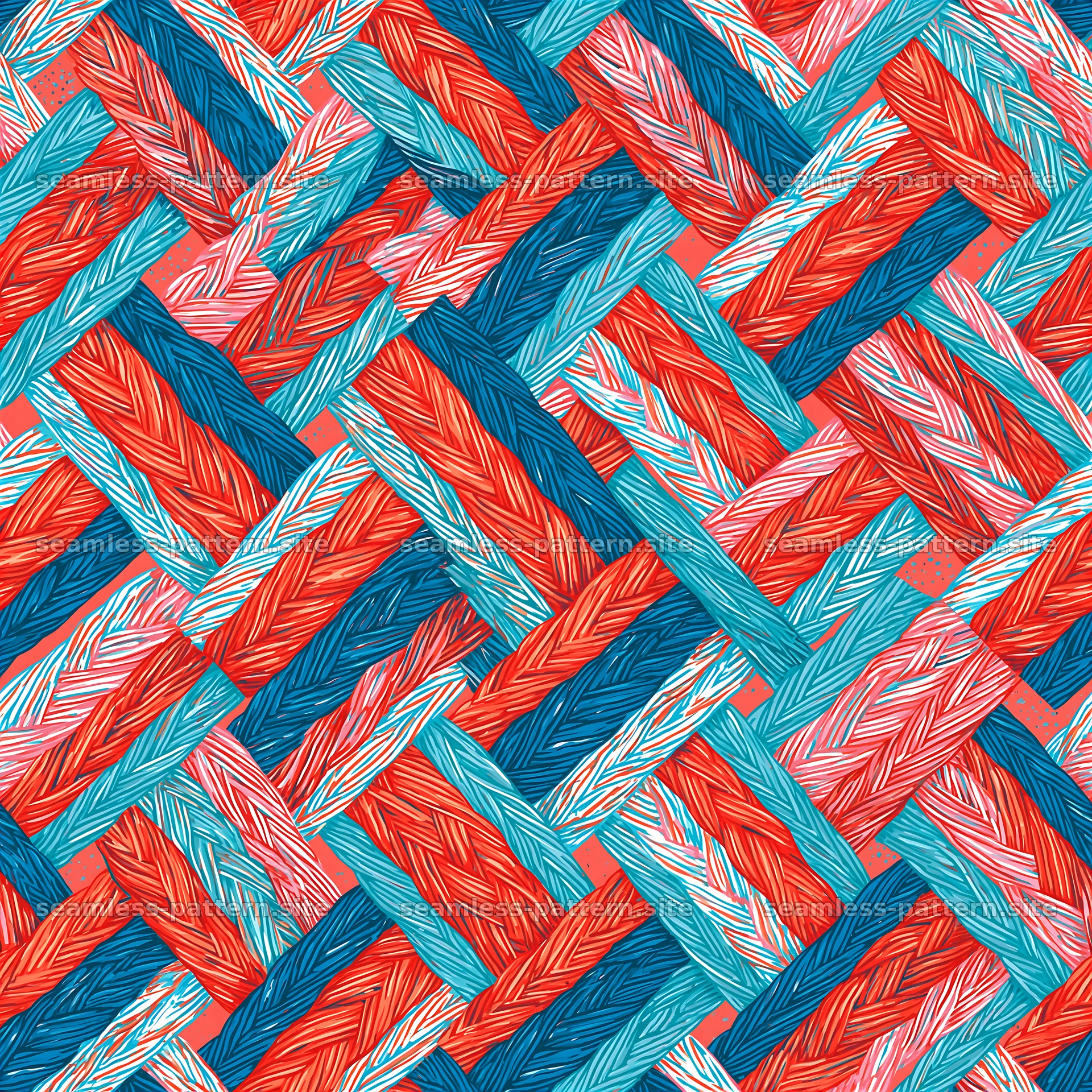 Colorful Woven Brushstroke Seamless Pattern — seamless tileable pattern at 8192x8192