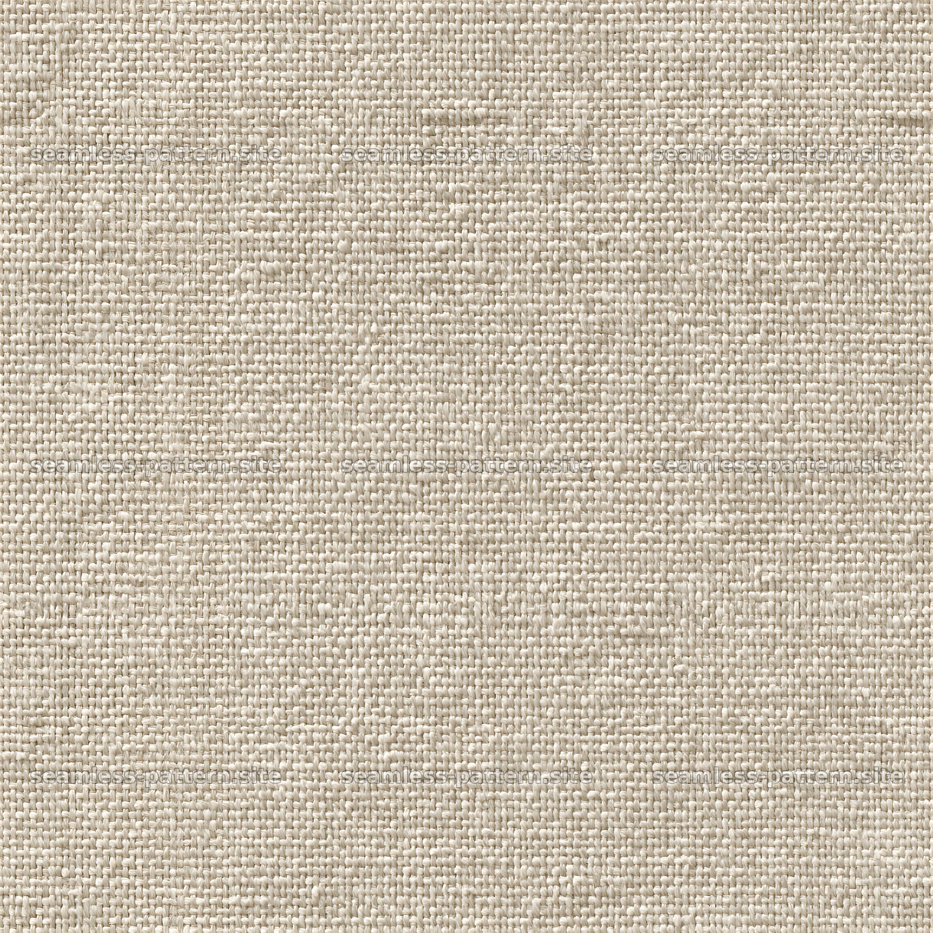 Seamless texture with linen fibers and tiny embossed crosses in beige color — seamless tileable pattern at 8192x8192