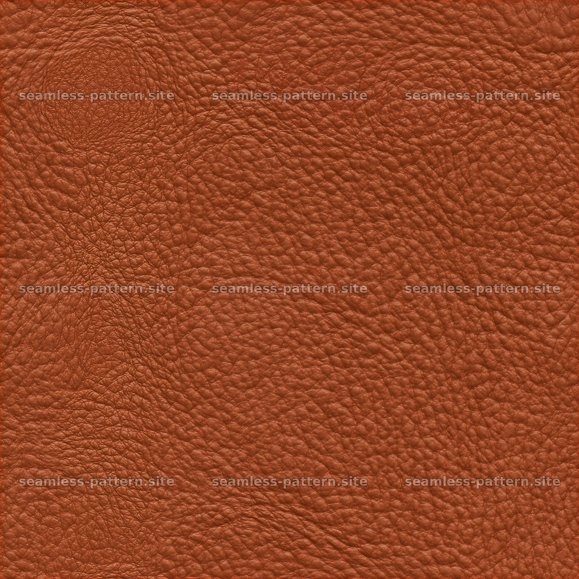 Seamless realistic leather texture in rich brown tones — seamless tileable pattern at 8192x8192