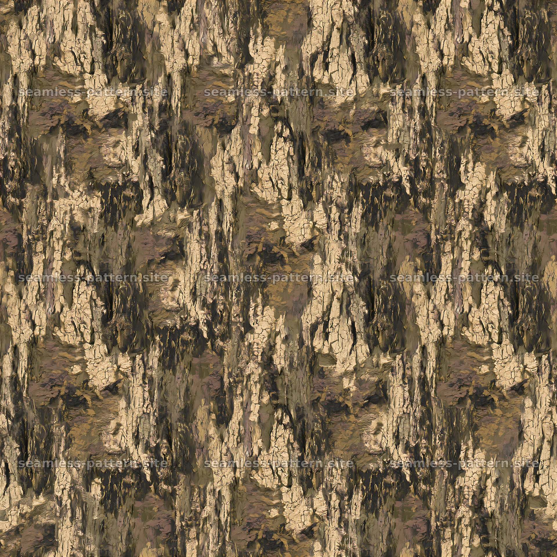 Natural bark texture seamless pattern for design projects — seamless tileable pattern at 8192x8192