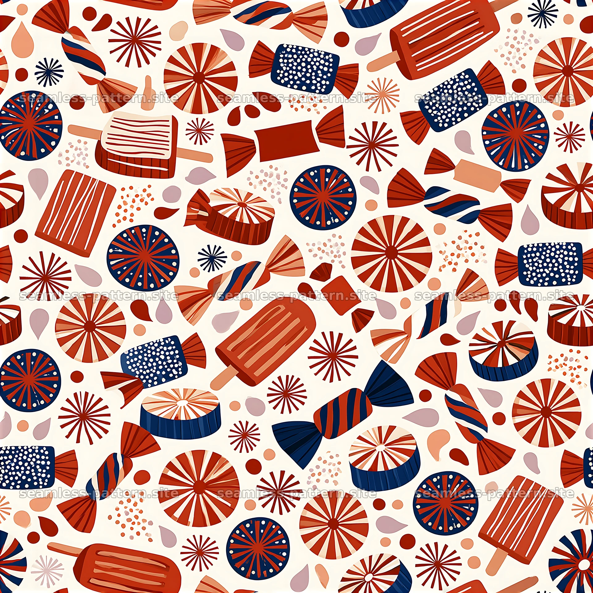 Colorful candy seamless pattern for fun designs and decorations — seamless tileable pattern at 8192x8192