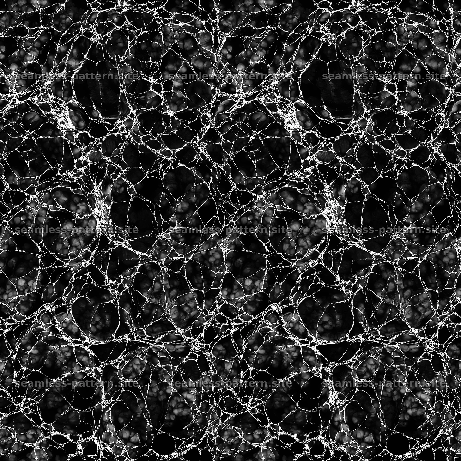 Teal marble with silver webbing pattern for gift packaging — seamless tileable pattern