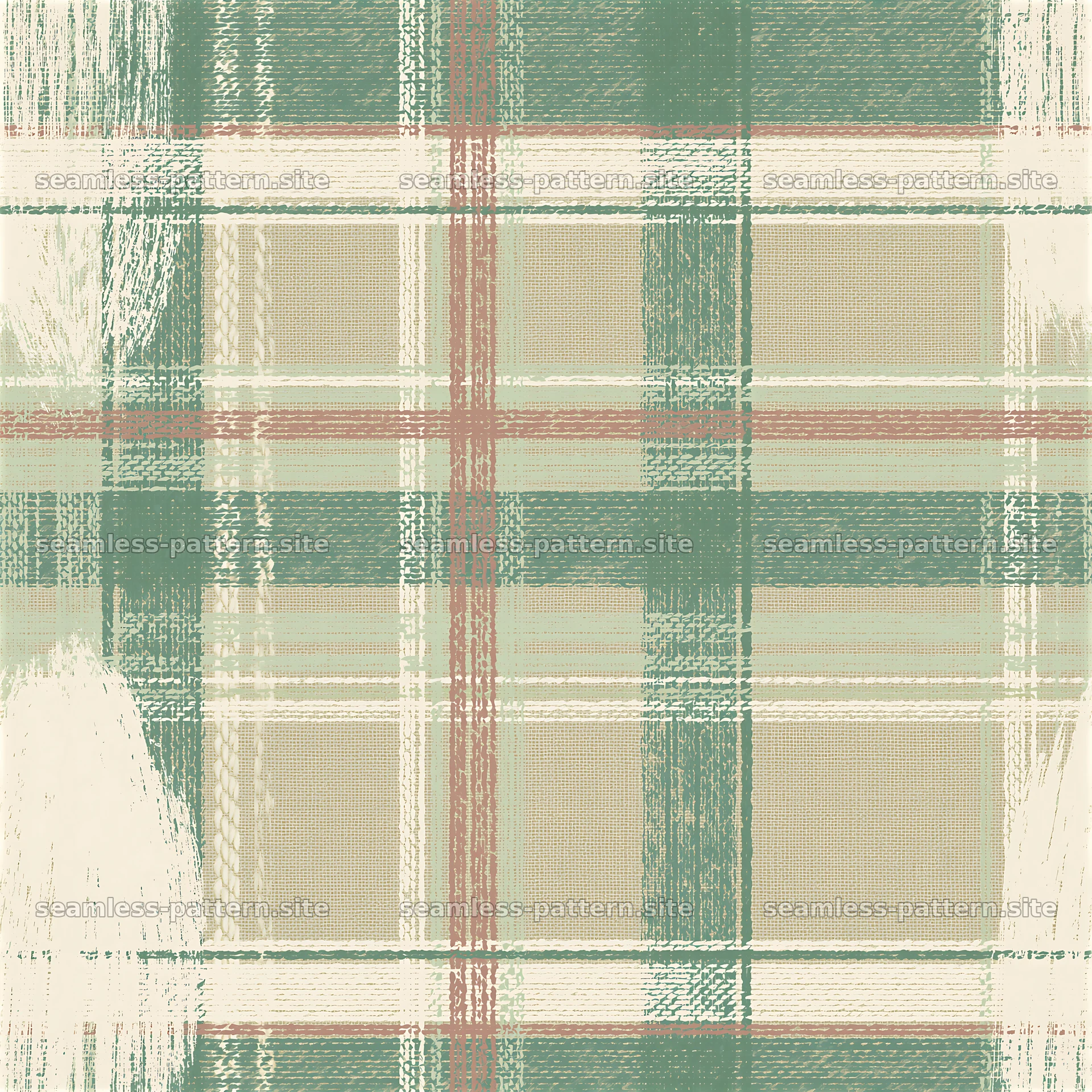 Colorful plaid pattern in earth tones with abstract texture — seamless tileable pattern at 8192x8192
