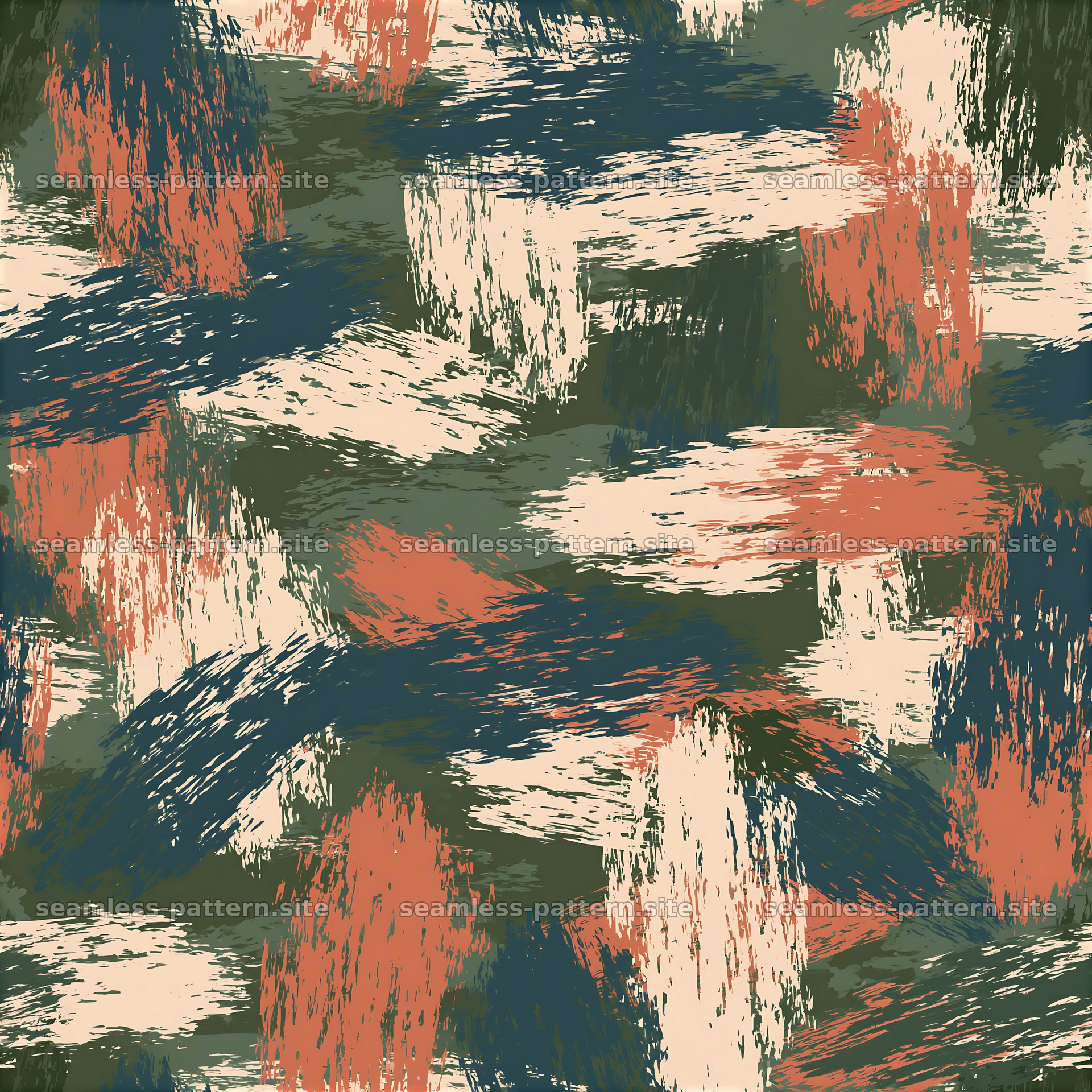 Seamless camouflage pattern with abstract military brush marks in — seamless tileable pattern at 8192x8192