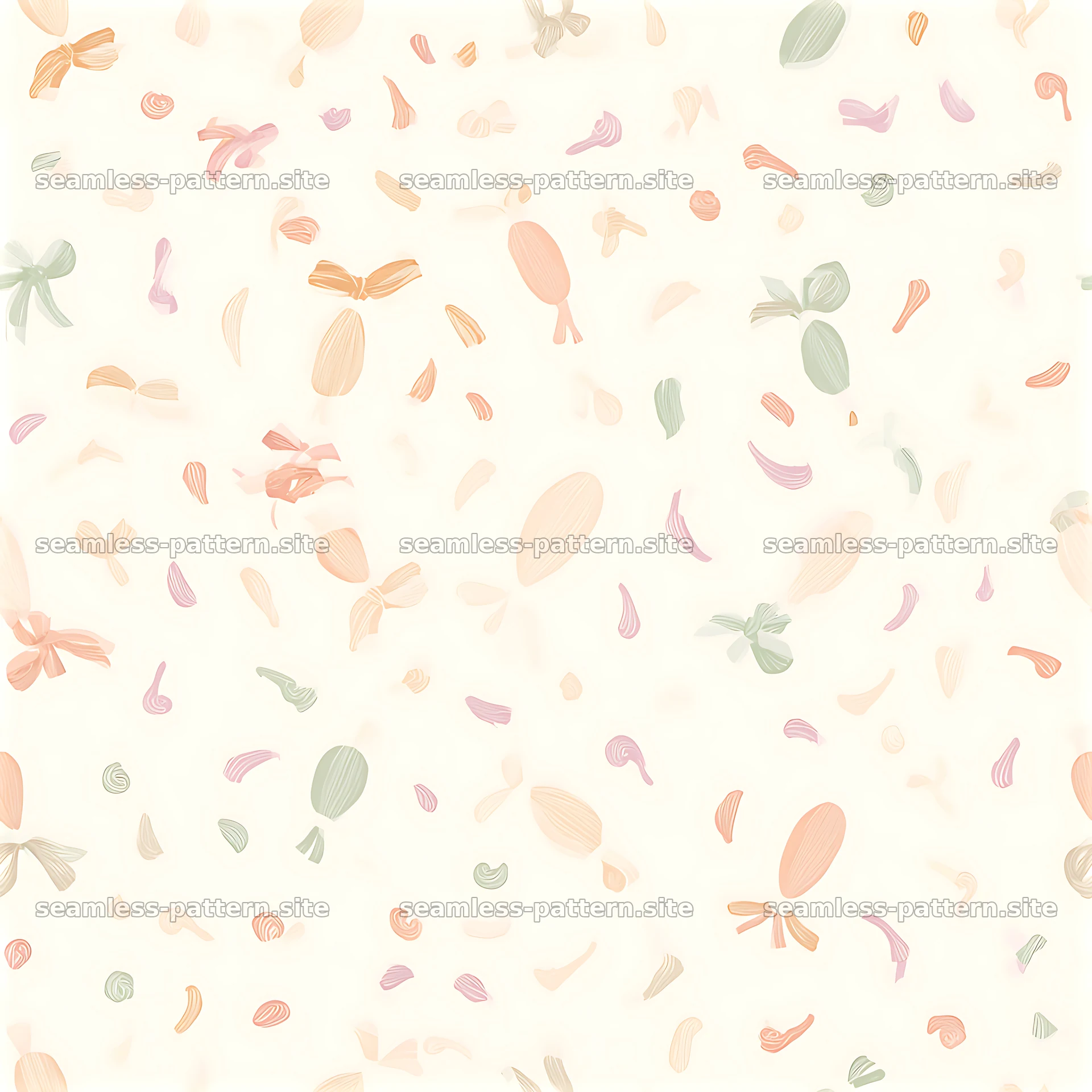 Birthday pastel tileable texture with soft shapes on light background — seamless tileable pattern at 8192x8192