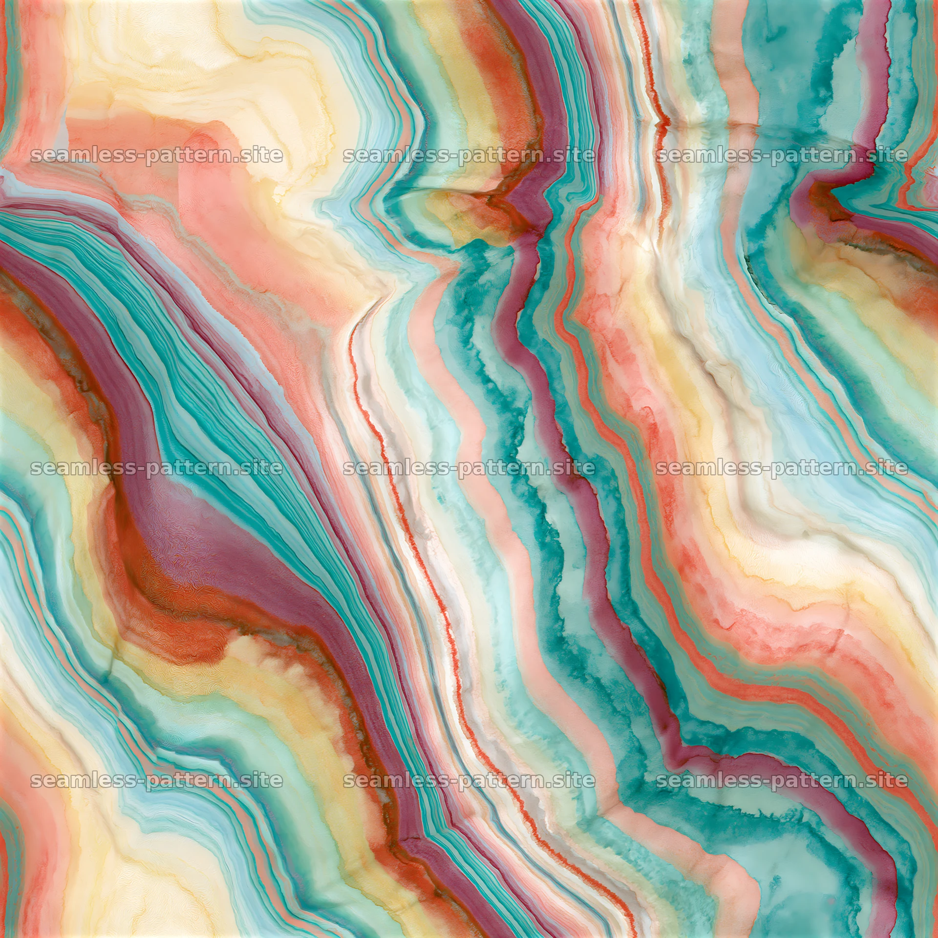 Colorful marble veins seamless pattern with vibrant hues and textures — seamless tileable pattern at 8192x8192