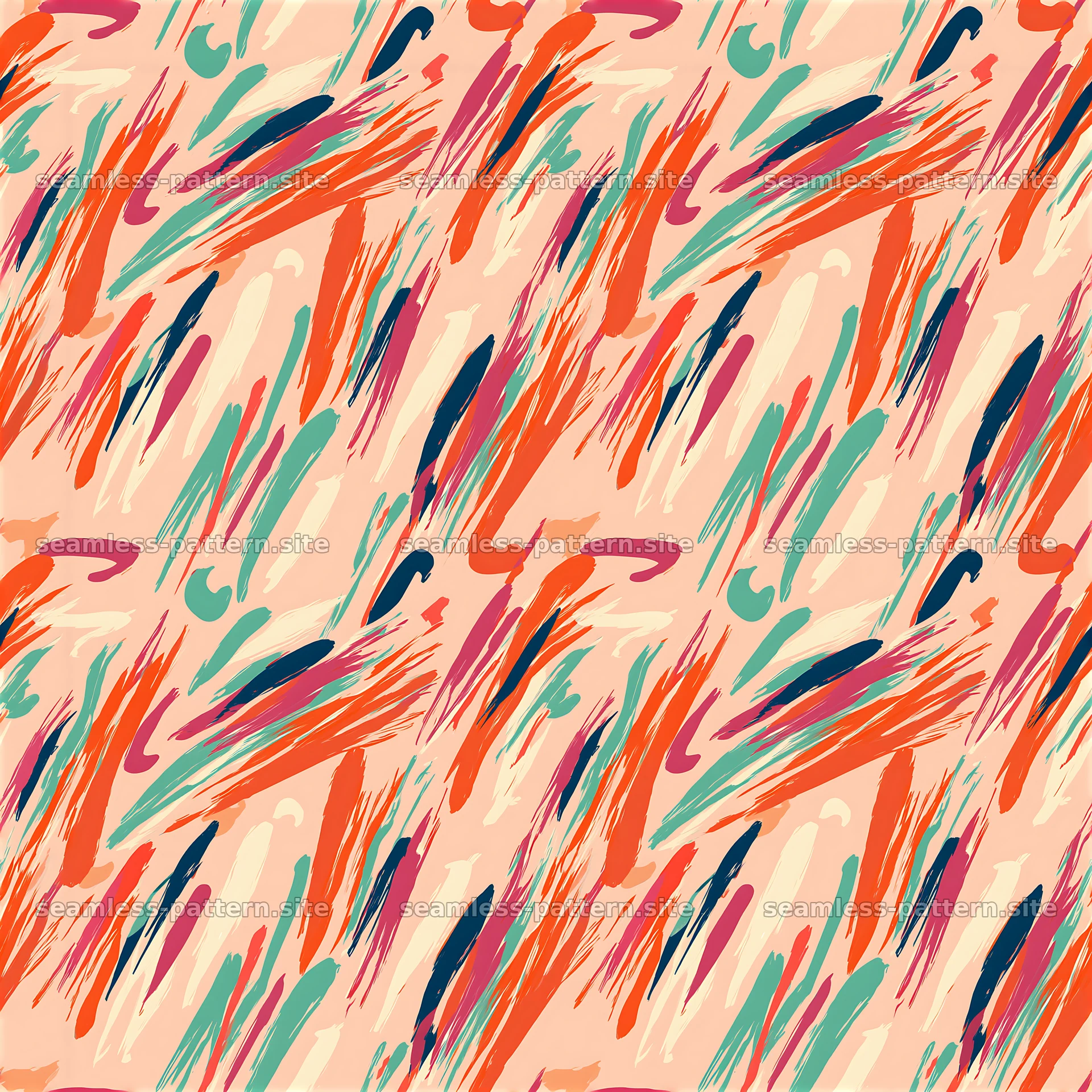 Cheerful paint strokes create a vibrant seamless pattern in soft hues — seamless tileable pattern at 8192x8192