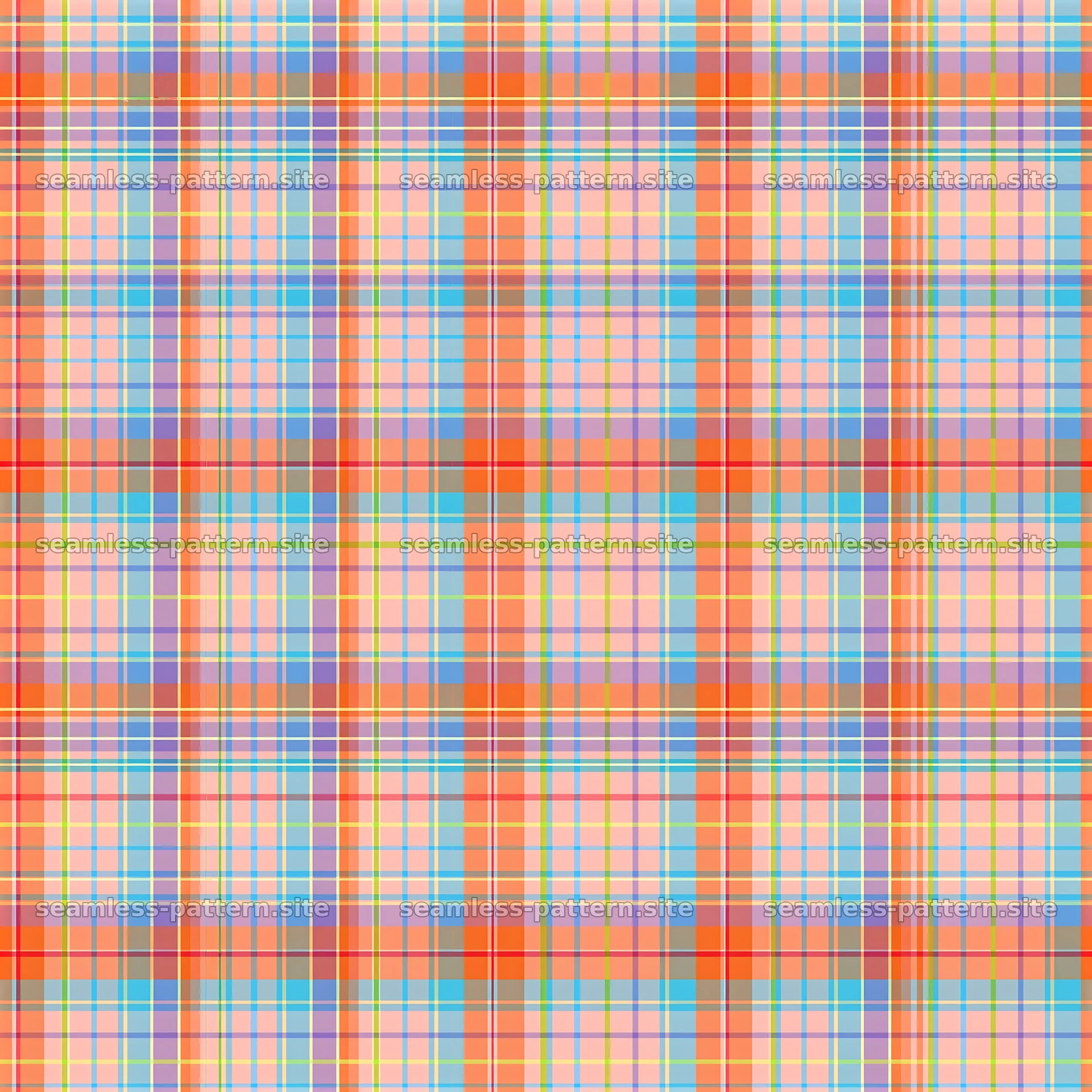 Colorful Plaid Grid Pattern — seamless tileable pattern at 8192x8192