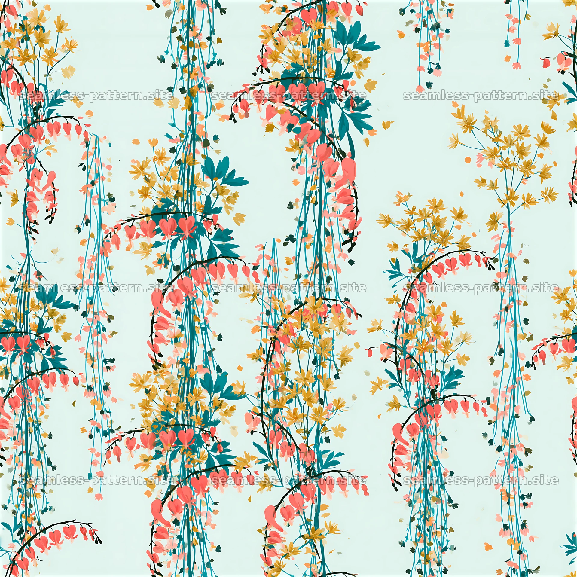 Bright Floral Details Seamless Pattern — seamless tileable pattern at 8192x8192