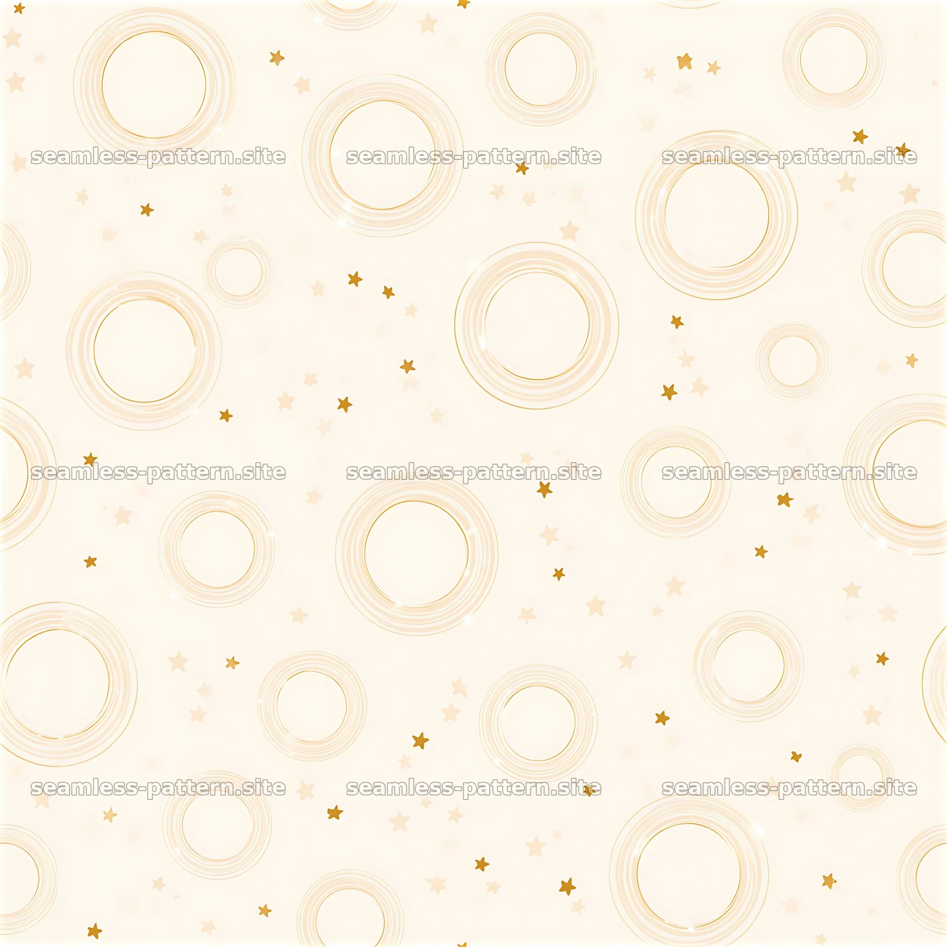 Tileable texture featuring golden halos and soft stars in a seamless — seamless tileable pattern at 8192x8192