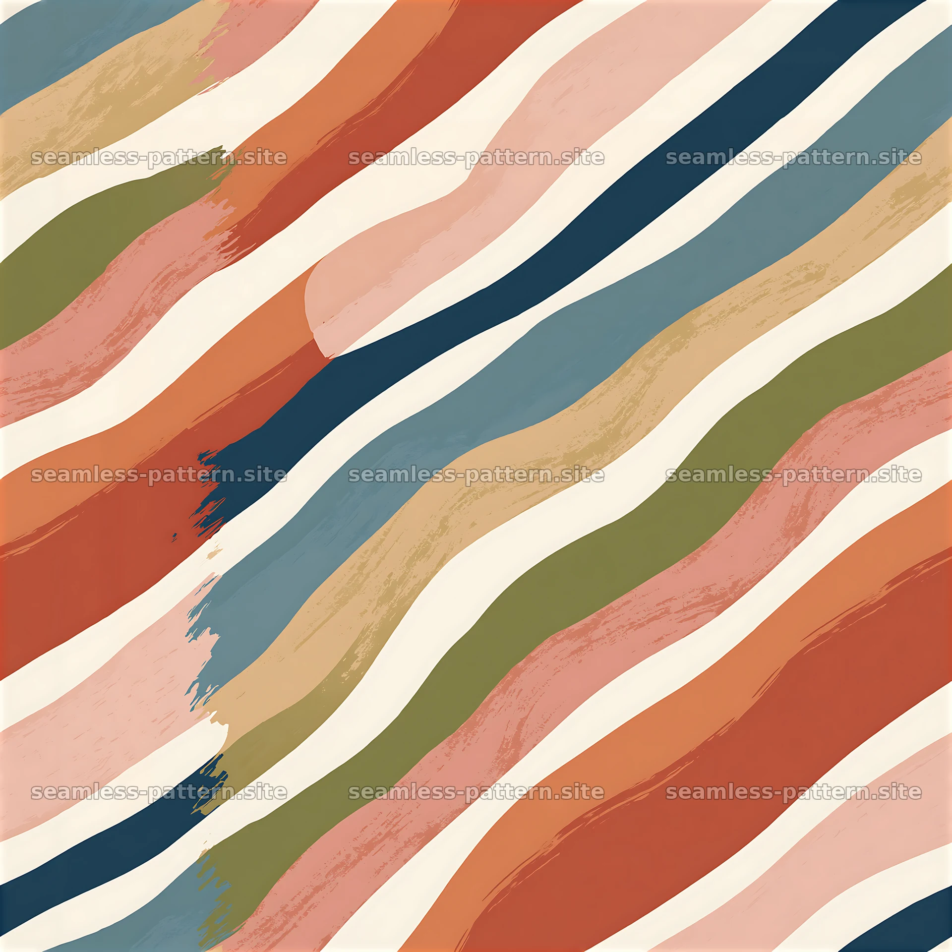 Rainbow Irregular Stripes Seamless Pattern — seamless tileable pattern at 8192x8192