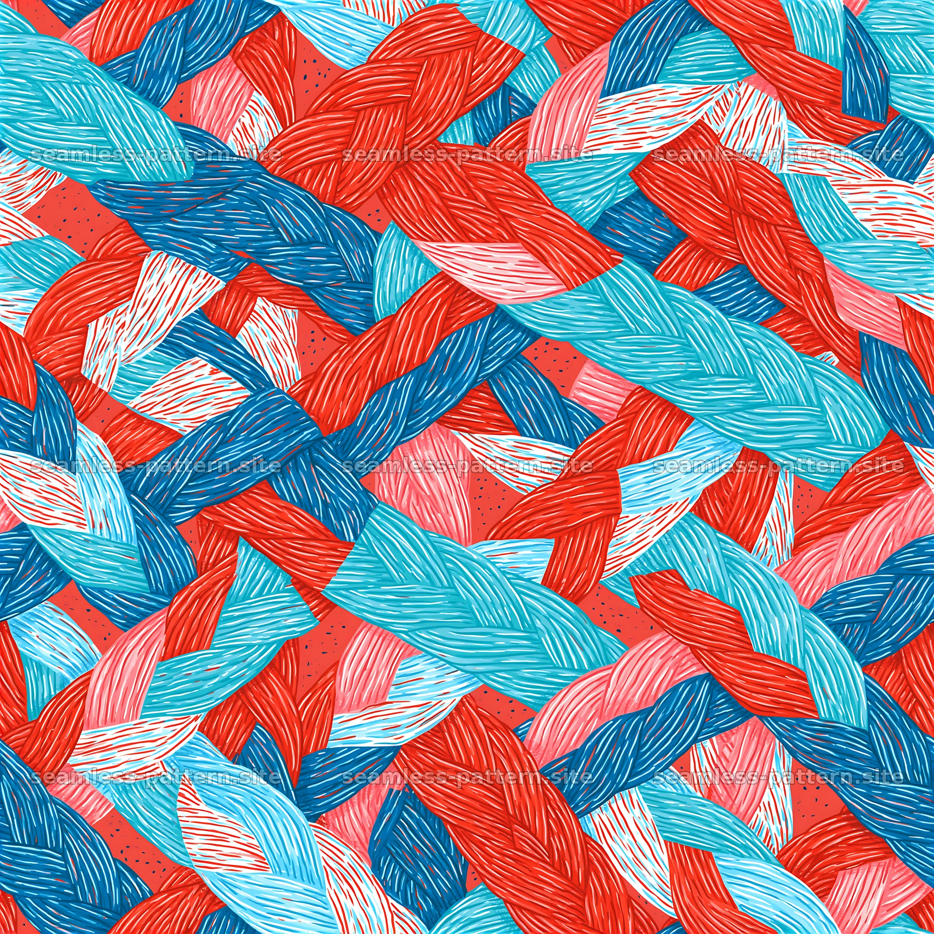 Colorful woven seamless texture with lines and playful colors — seamless tileable pattern at 8192x8192