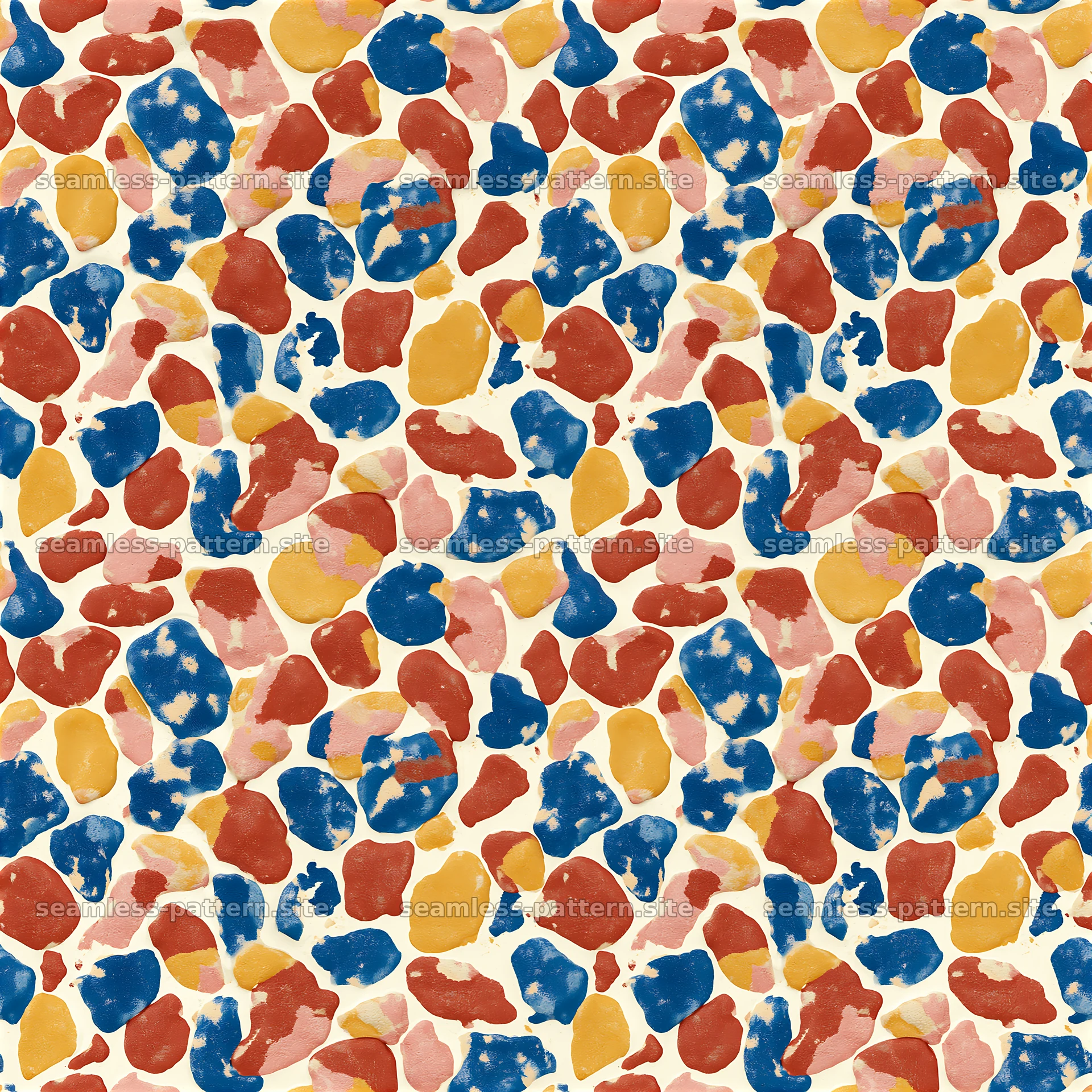Colorful abstract seamless pattern with varied shapes — seamless tileable pattern at 8192x8192
