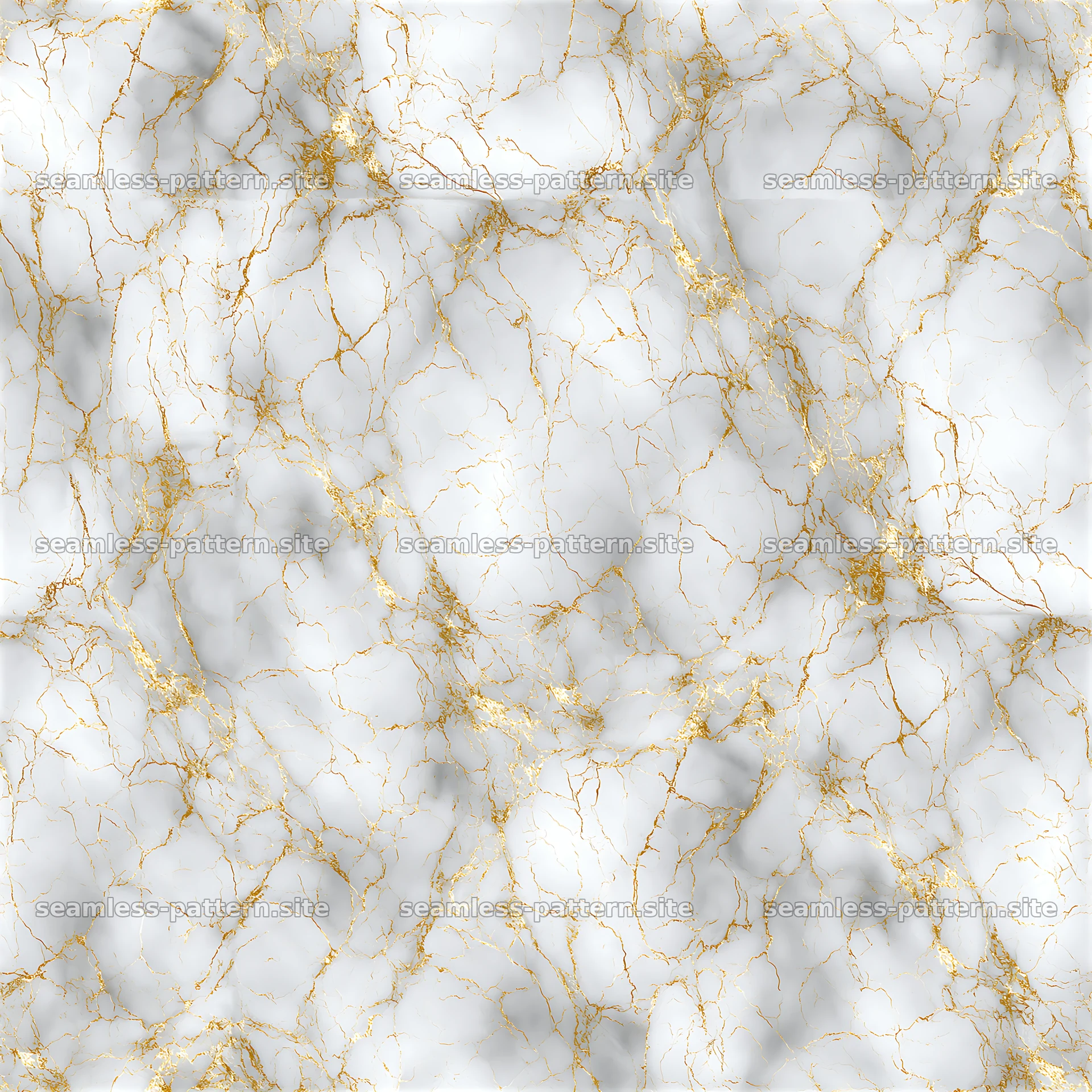 seamless fine gold veined marble pattern with light gray base — seamless tileable pattern at 8192x8192