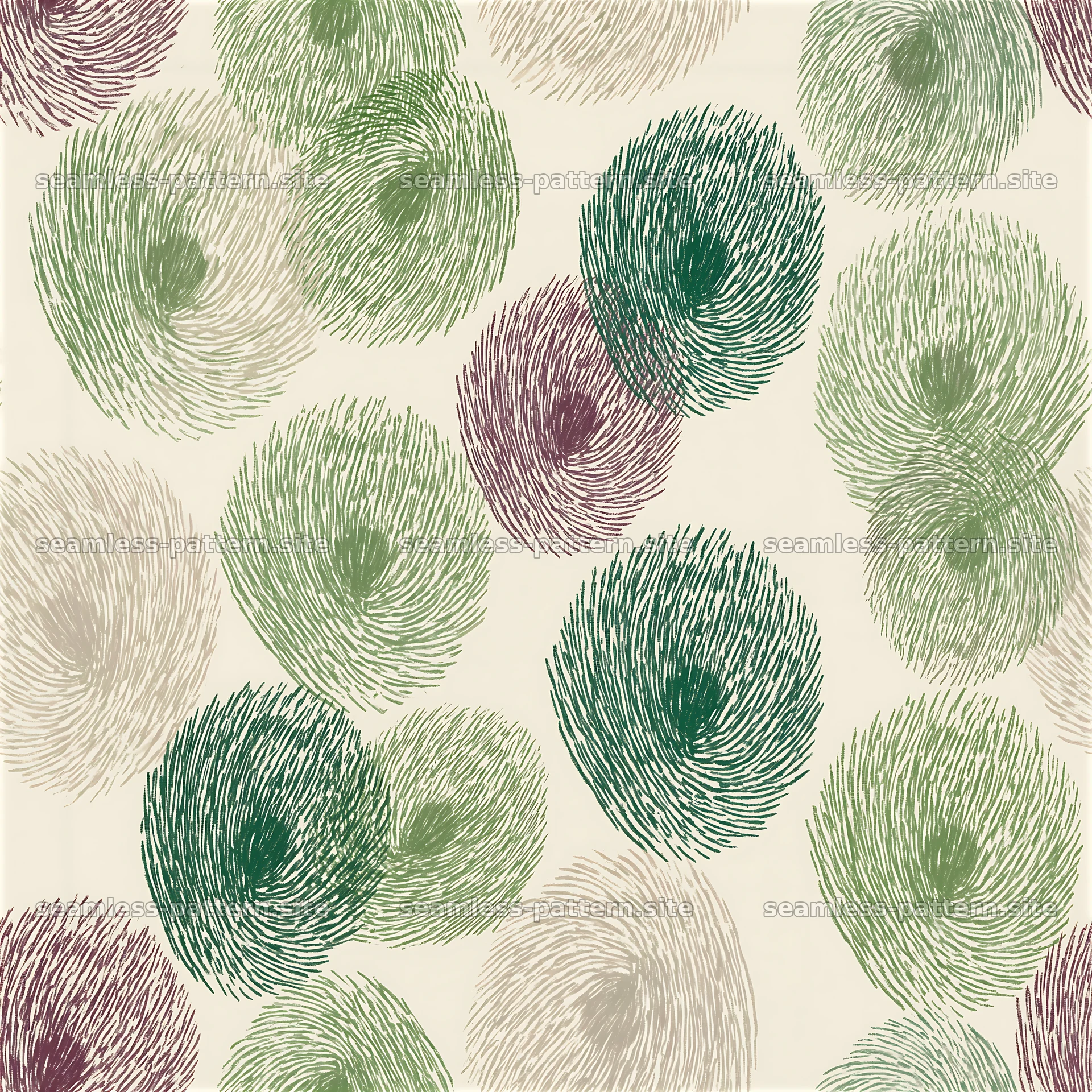 Colorful Peacock Feather Seamless Pattern — seamless tileable pattern at 8192x8192