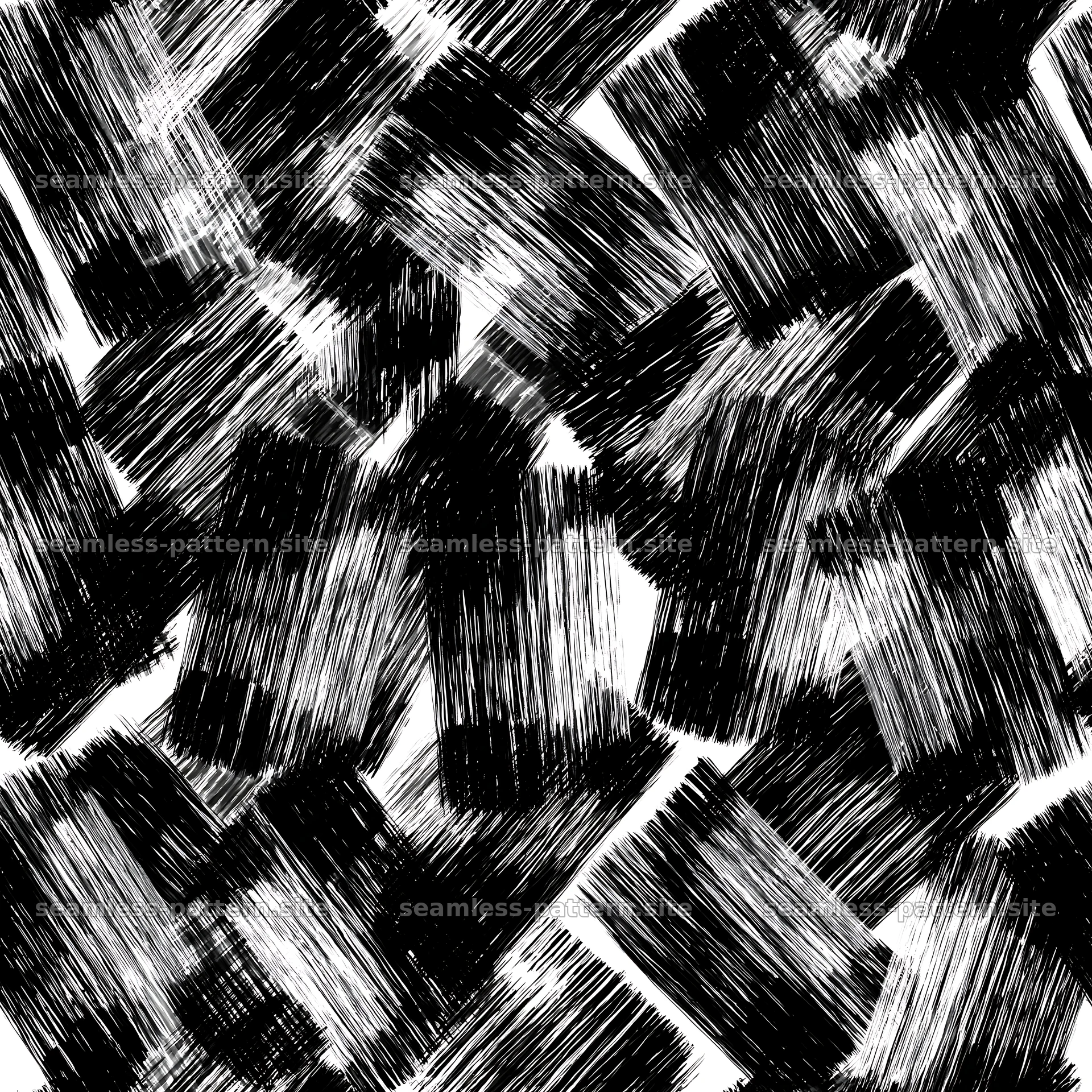 Black and white brushstroke seamless pattern for textiles seamless pattern