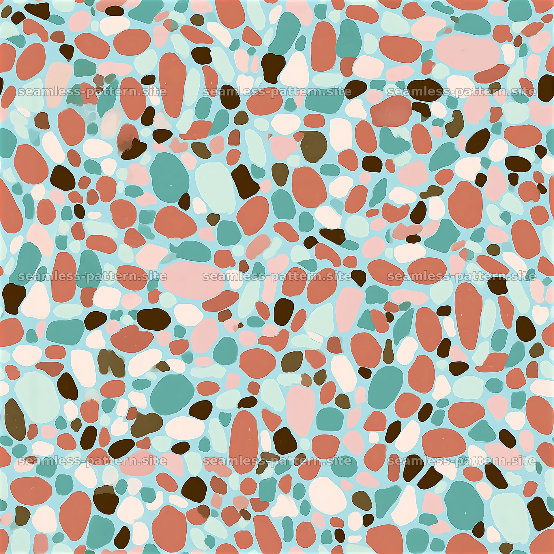 Seamless irregular spot pattern in soft colors for various uses — seamless tileable pattern at 8192x8192