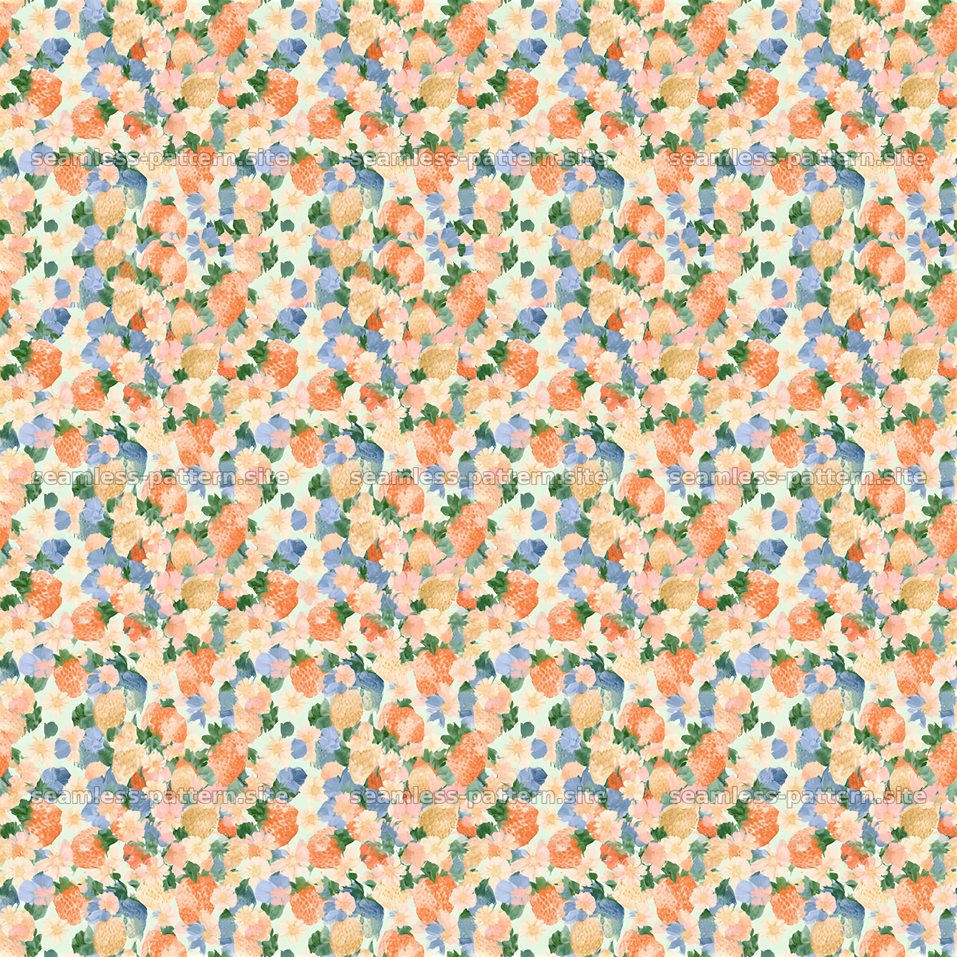 Colorful floral seamless pattern suitable for various designs — seamless tileable pattern at 8192x8192