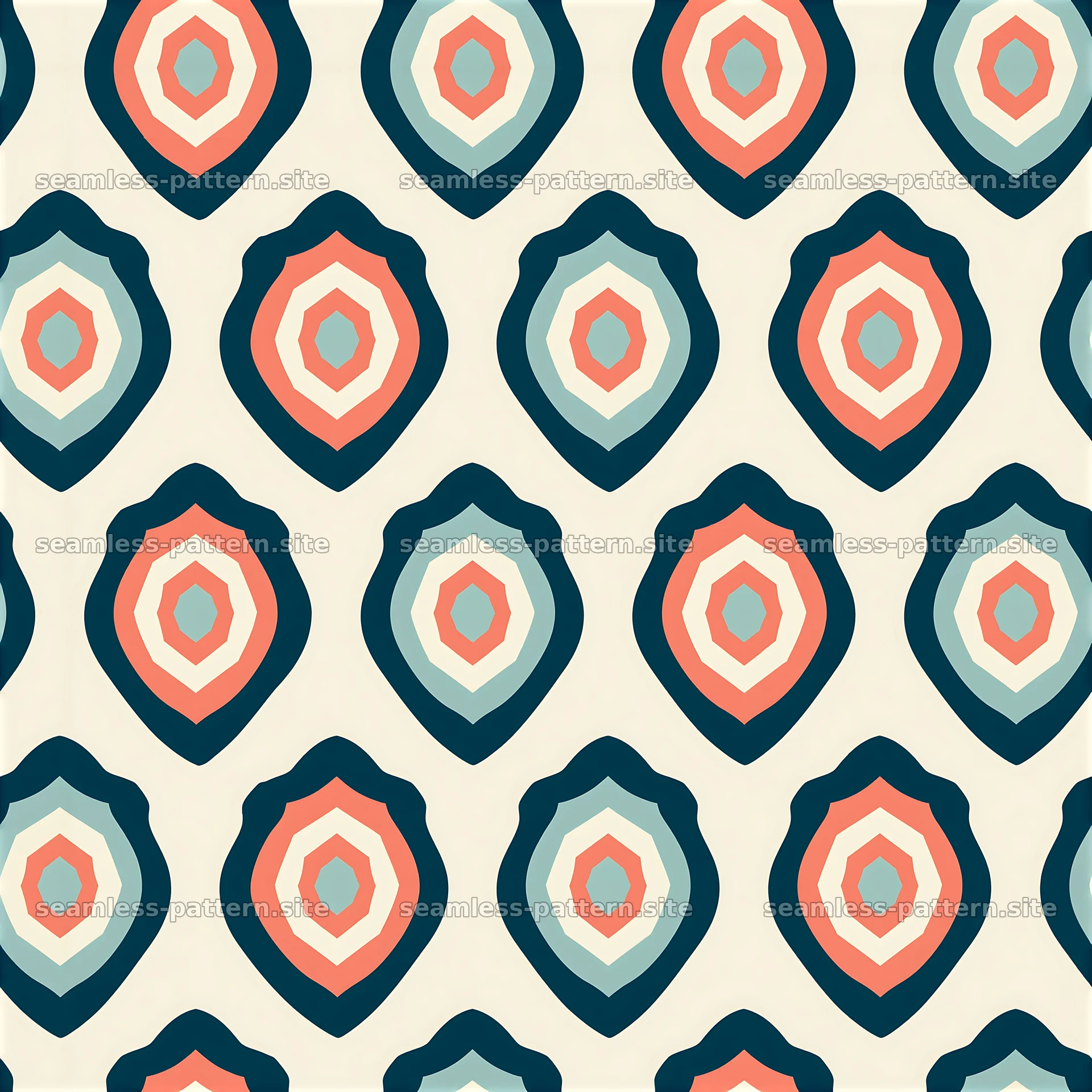 Seamless police badge pattern in light colors for fabric design — seamless tileable pattern at 8192x8192