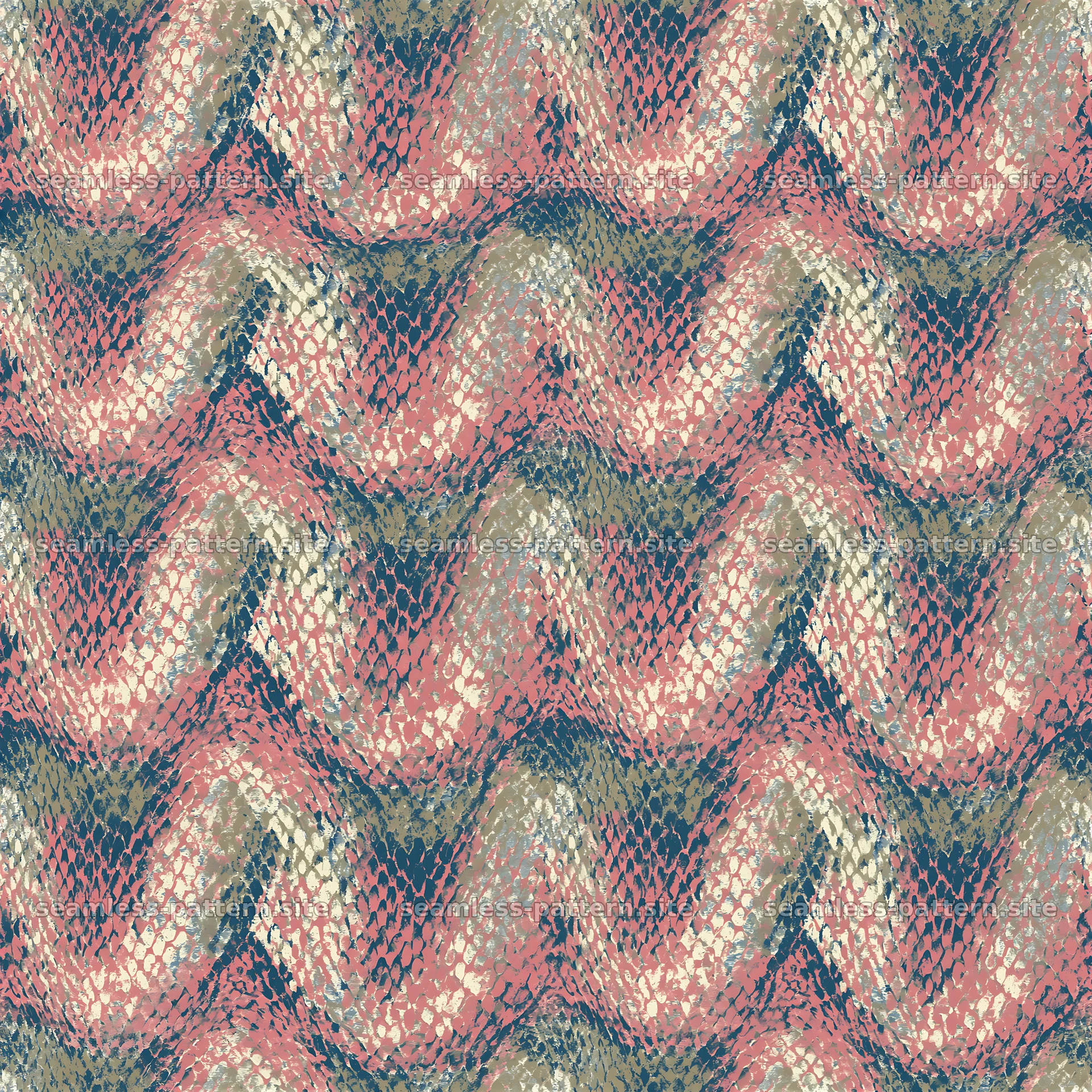 Seamless vintage snake skin texture creating a unique repeating pattern — seamless tileable pattern at 8192x8192