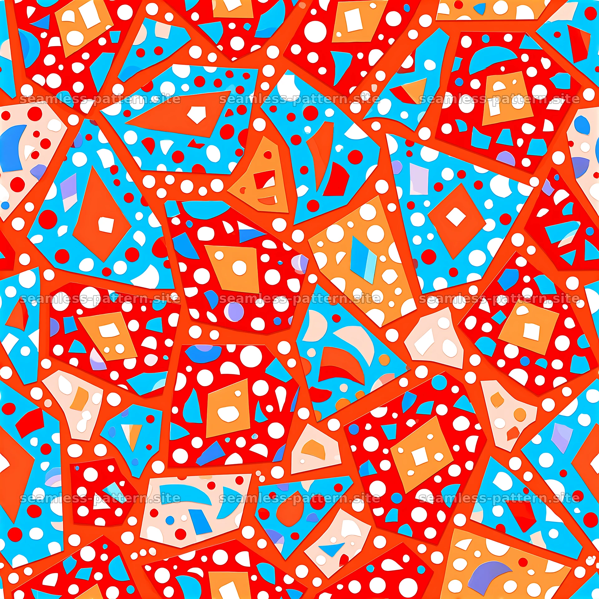 Colorful Geometric Collage Seamless Pattern — seamless tileable pattern at 8192x8192