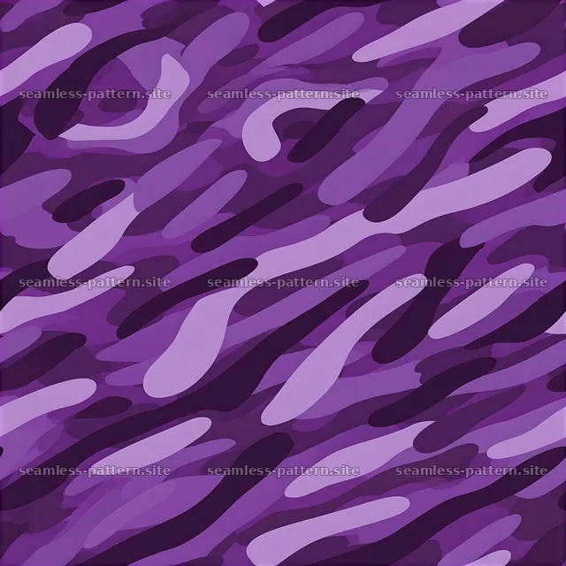 Purple monochrome camouflage seamless pattern layout — seamless tileable pattern