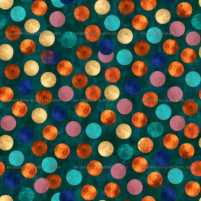 Colorful Textured Polka Dot Seamless Pattern — seamless tileable pattern