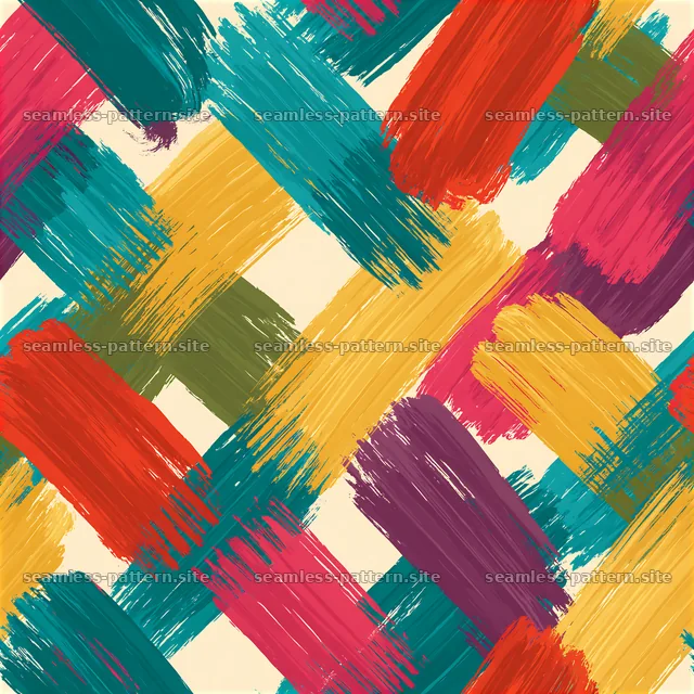 Colorful Diagonal Brushstroke Seamless Pattern — seamless tileable pattern