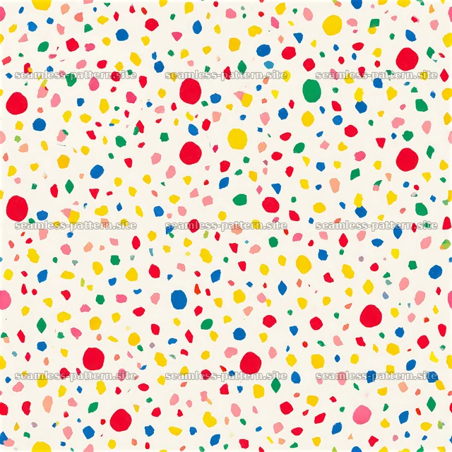 Bright confetti on a light background in a seamless design — seamless tileable pattern