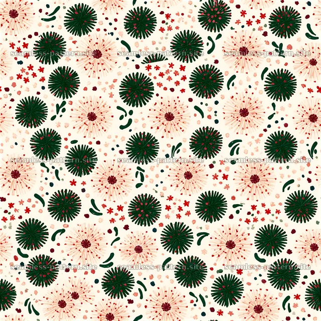 Floral design seamless pattern with colorful shapes and textures — seamless tileable pattern