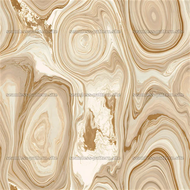 Seamless beige and gold marble pattern with fluid curves and textures — seamless tileable pattern