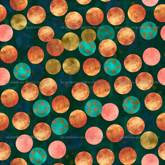 Colorful Textured Polka Dot Seamless Pattern — seamless tileable pattern